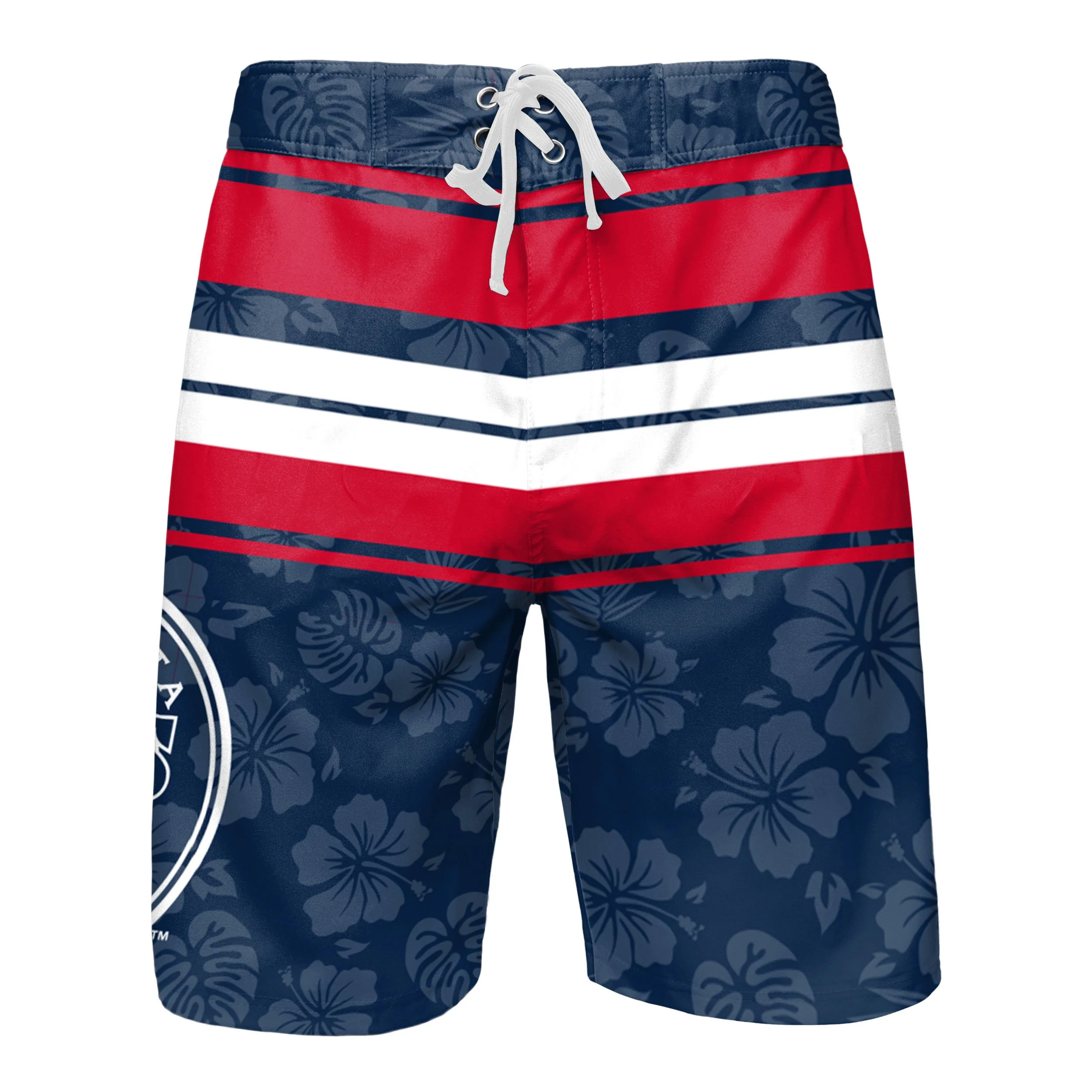Minnesota Twins MLB Mens Hibiscus Boardwalk Stripe Boardshorts