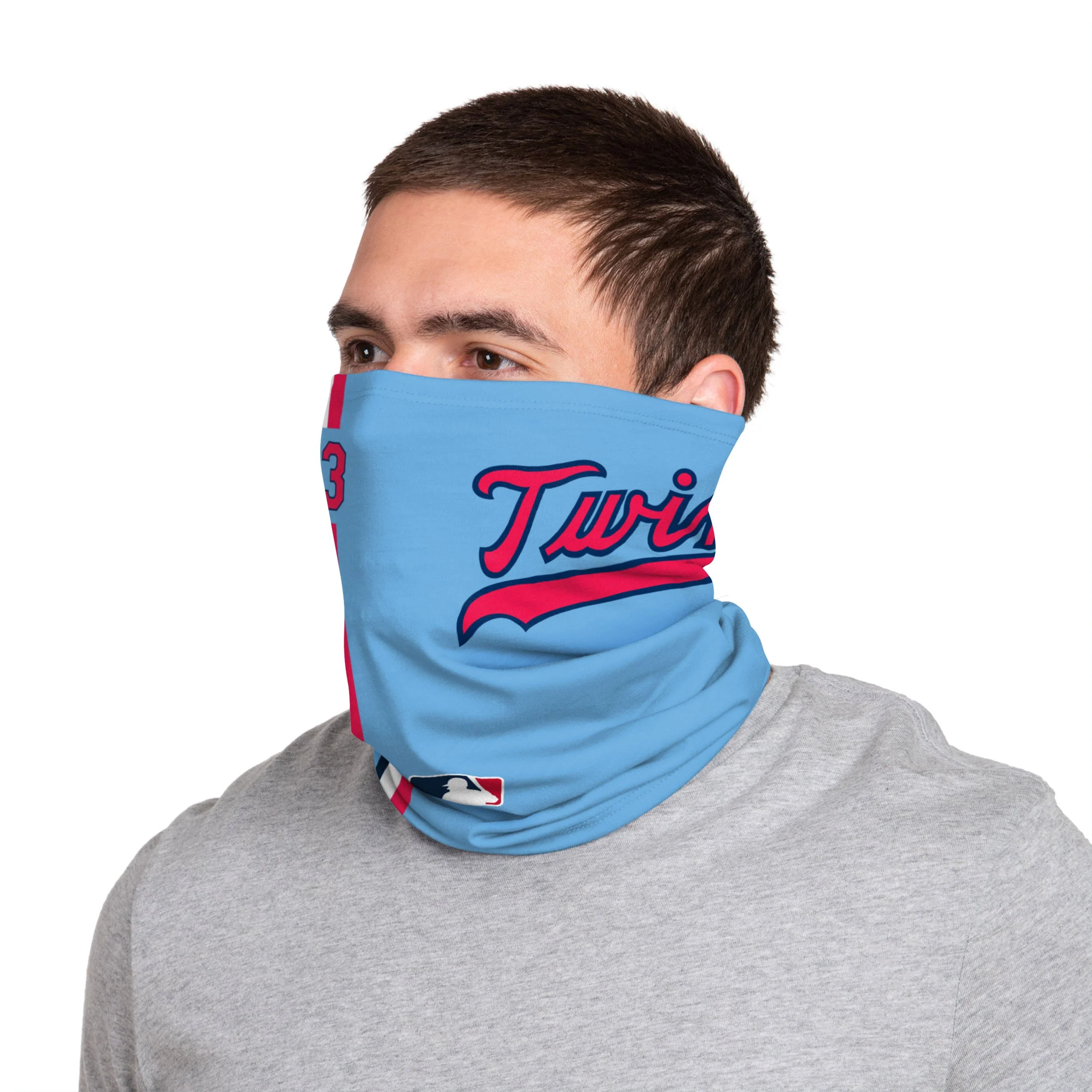Minnesota Twins MLB Nelson Cruz Blue On-Field Gameday Gaiter Scarf - Image 2