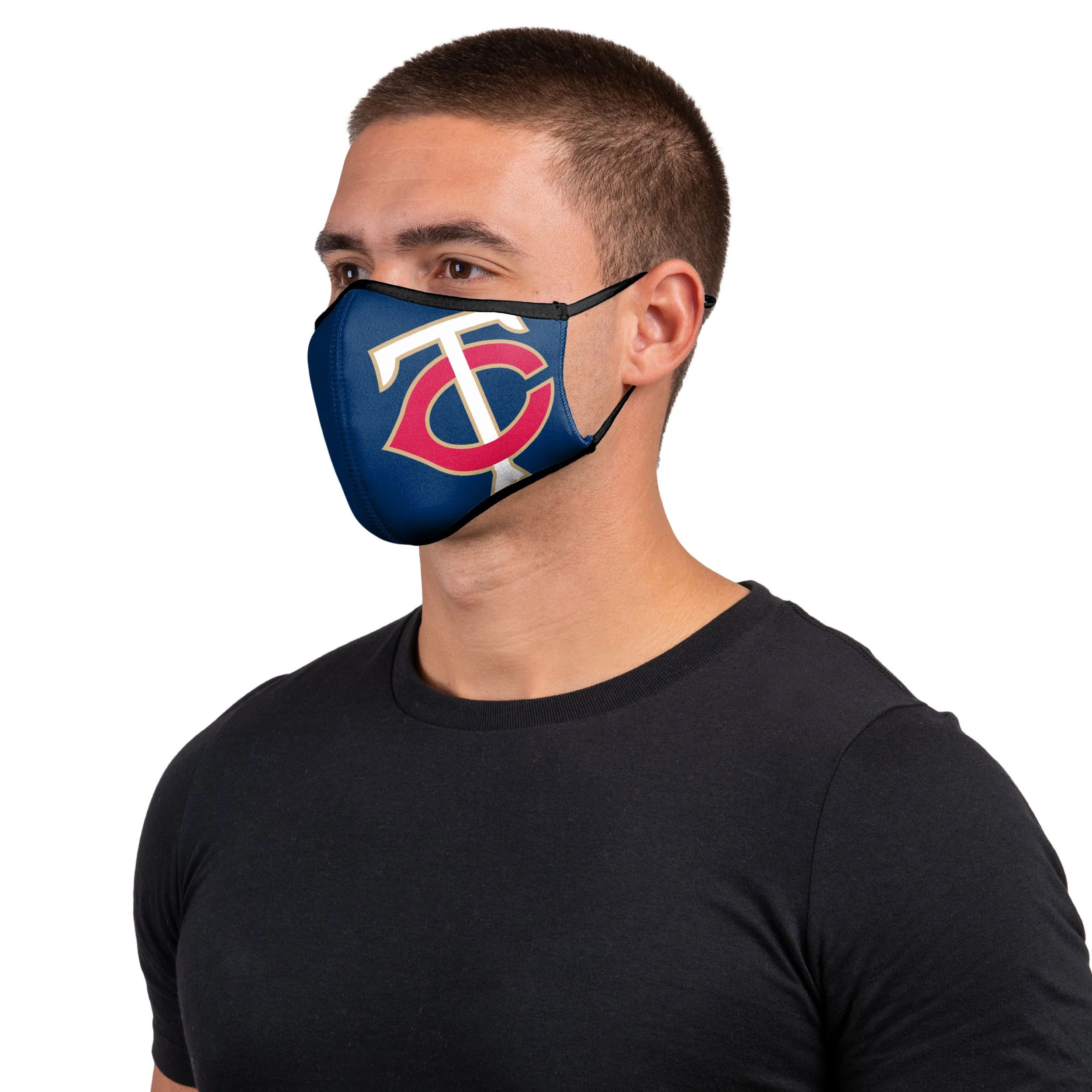 Minnesota Twins MLB On-Field Adjustable Navy Sport Face Cover - Image 2