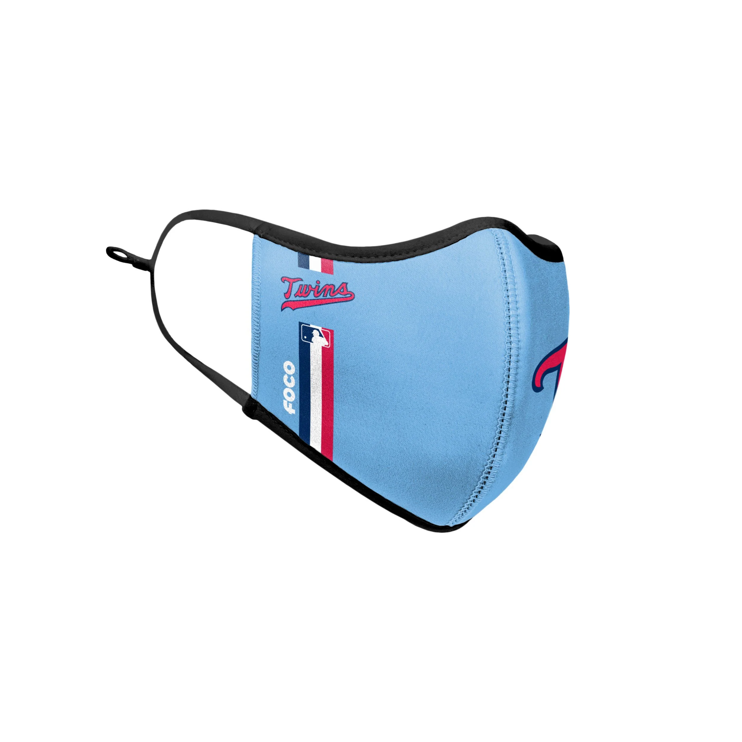 Minnesota Twins MLB On-Field Adjustable Powder Blue Sport Face Cover - Image 4