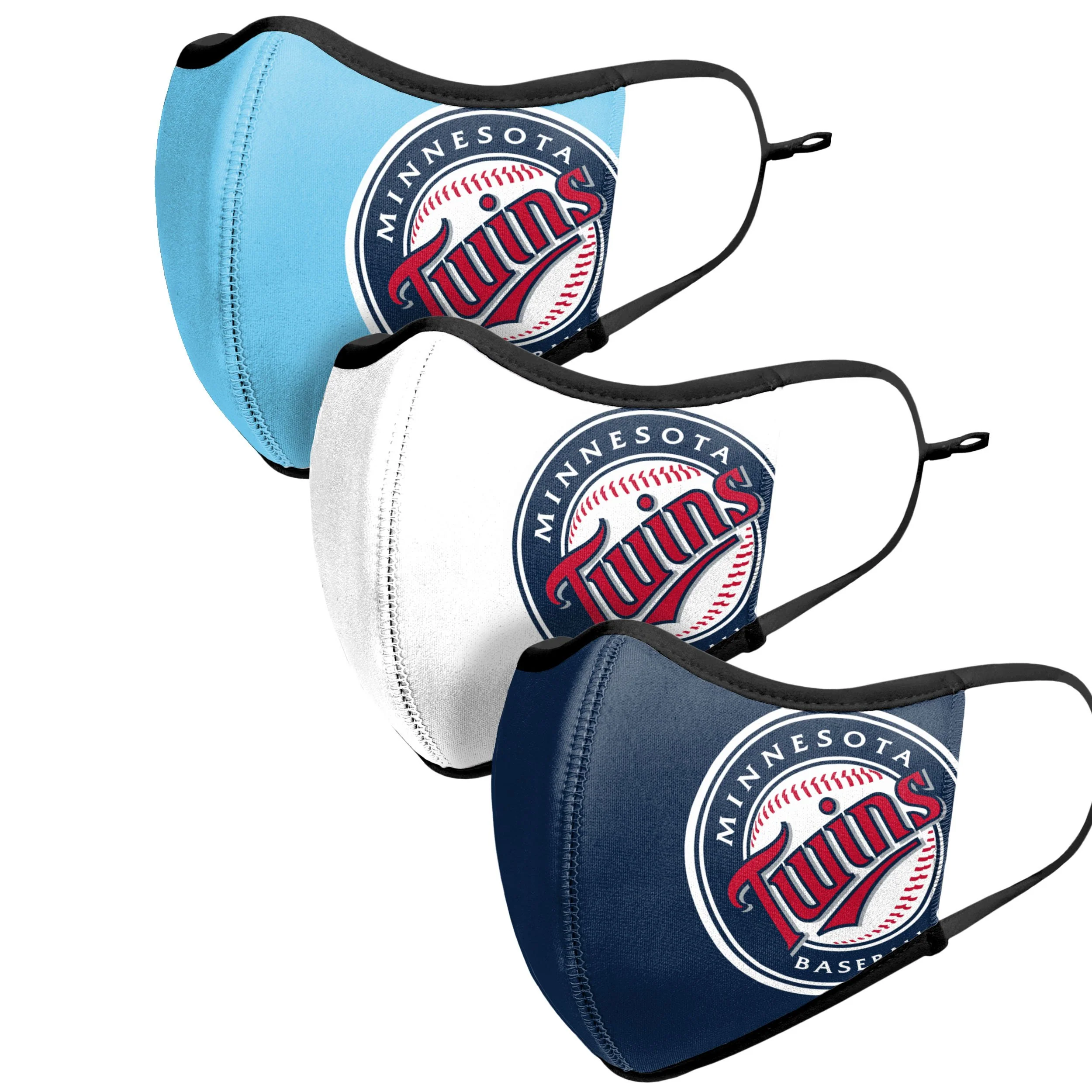 Minnesota Twins MLB Sport 3 Pack Face Cover - Image 4