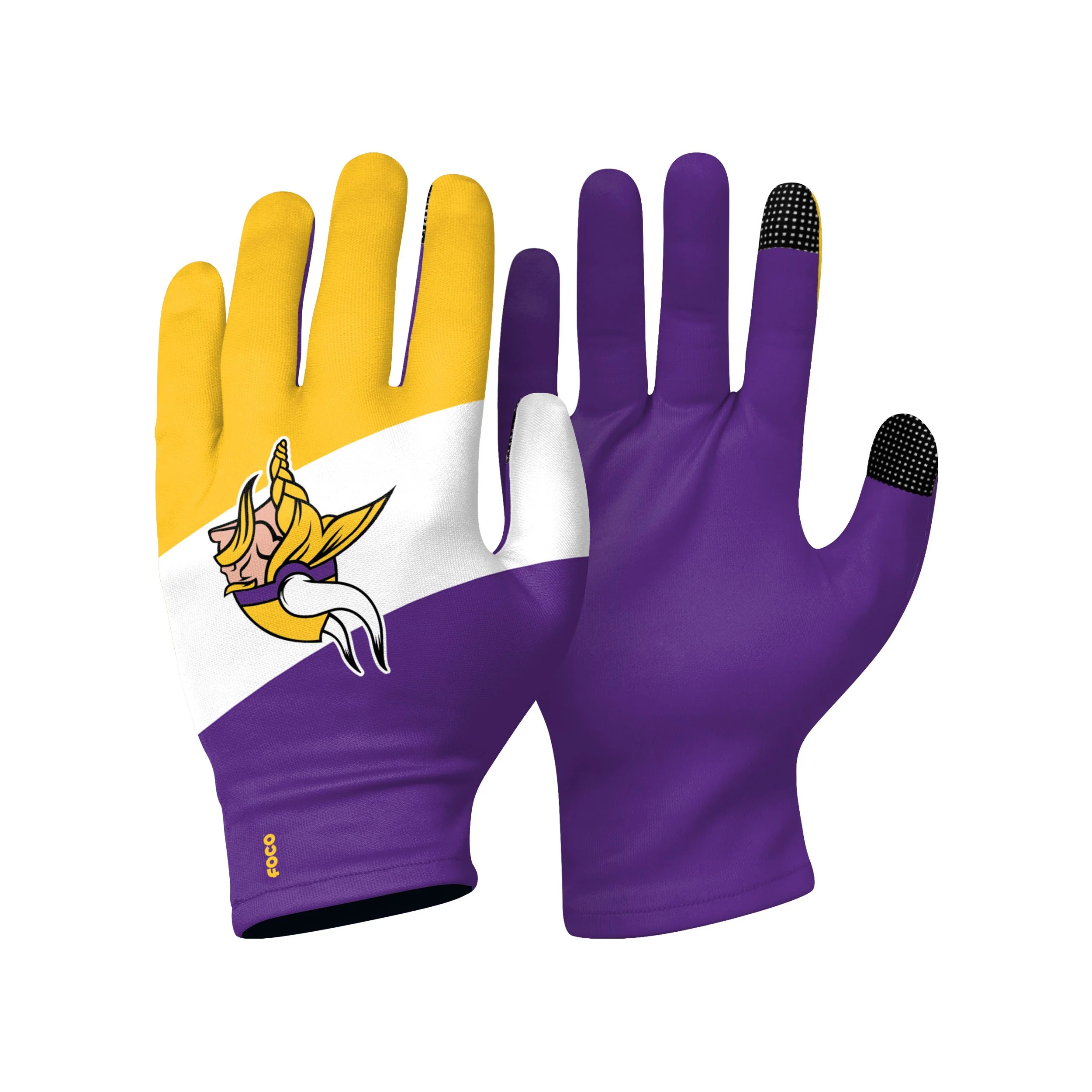 Minnesota Vikings NFL 2 Pack Reusable Stretch Gloves - Image 3