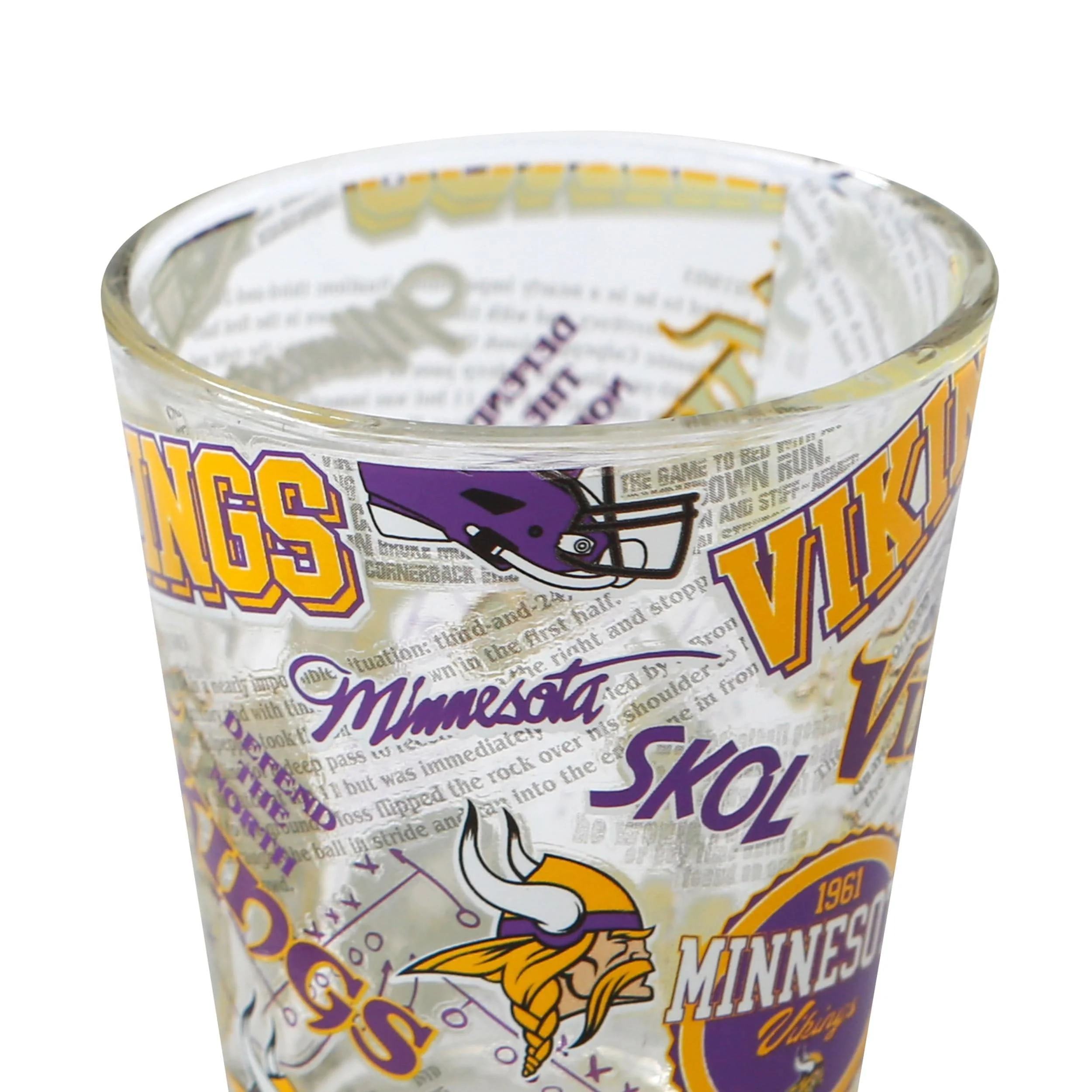 Minnesota Vikings NFL 3 Pack Shot Glass - Image 4