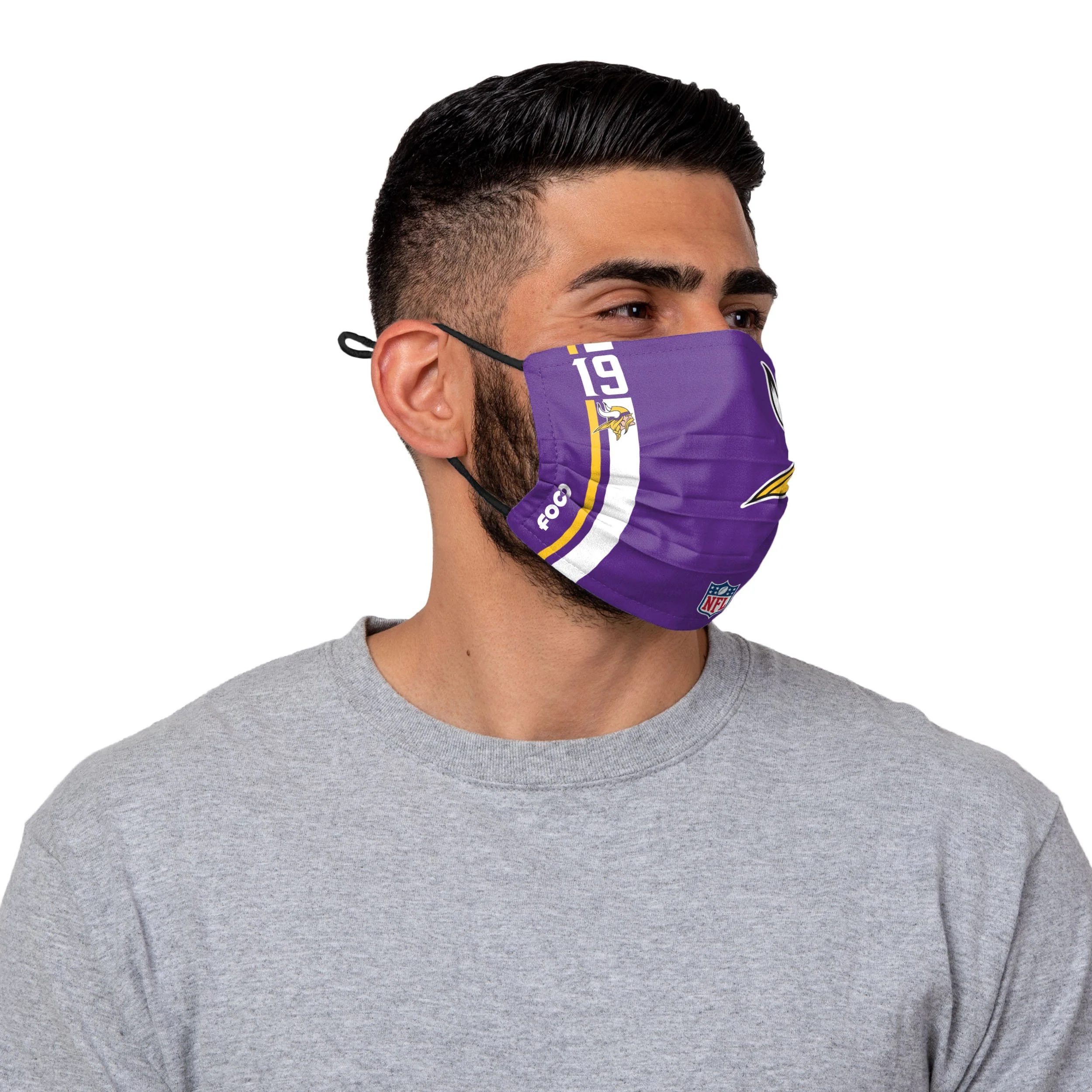 Minnesota Vikings NFL Adam Thielen On-Field Sideline Logo Face Cover - Image 2
