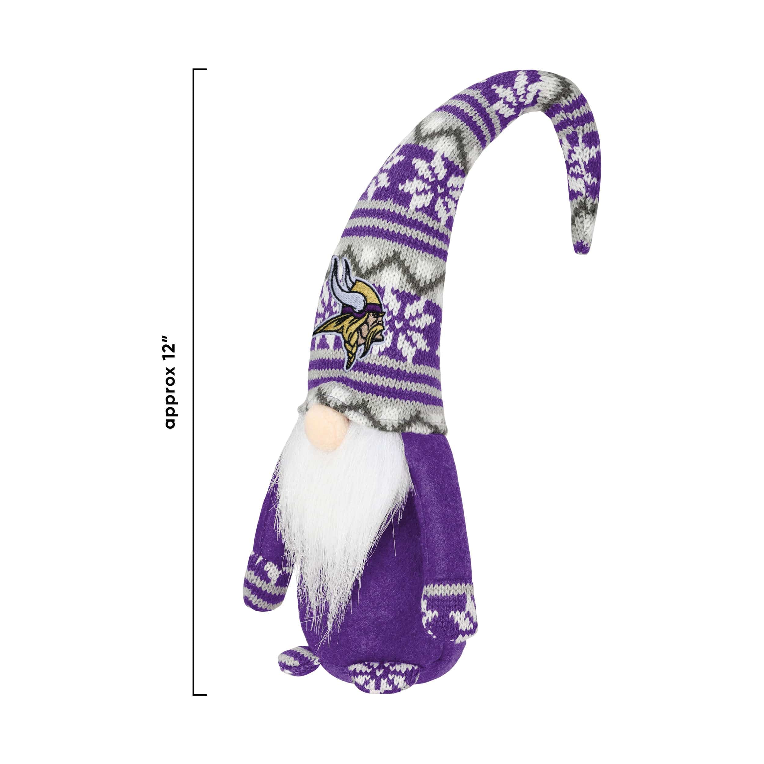 Minnesota Vikings NFL Bent Hat Plush Gnome - Image 3
