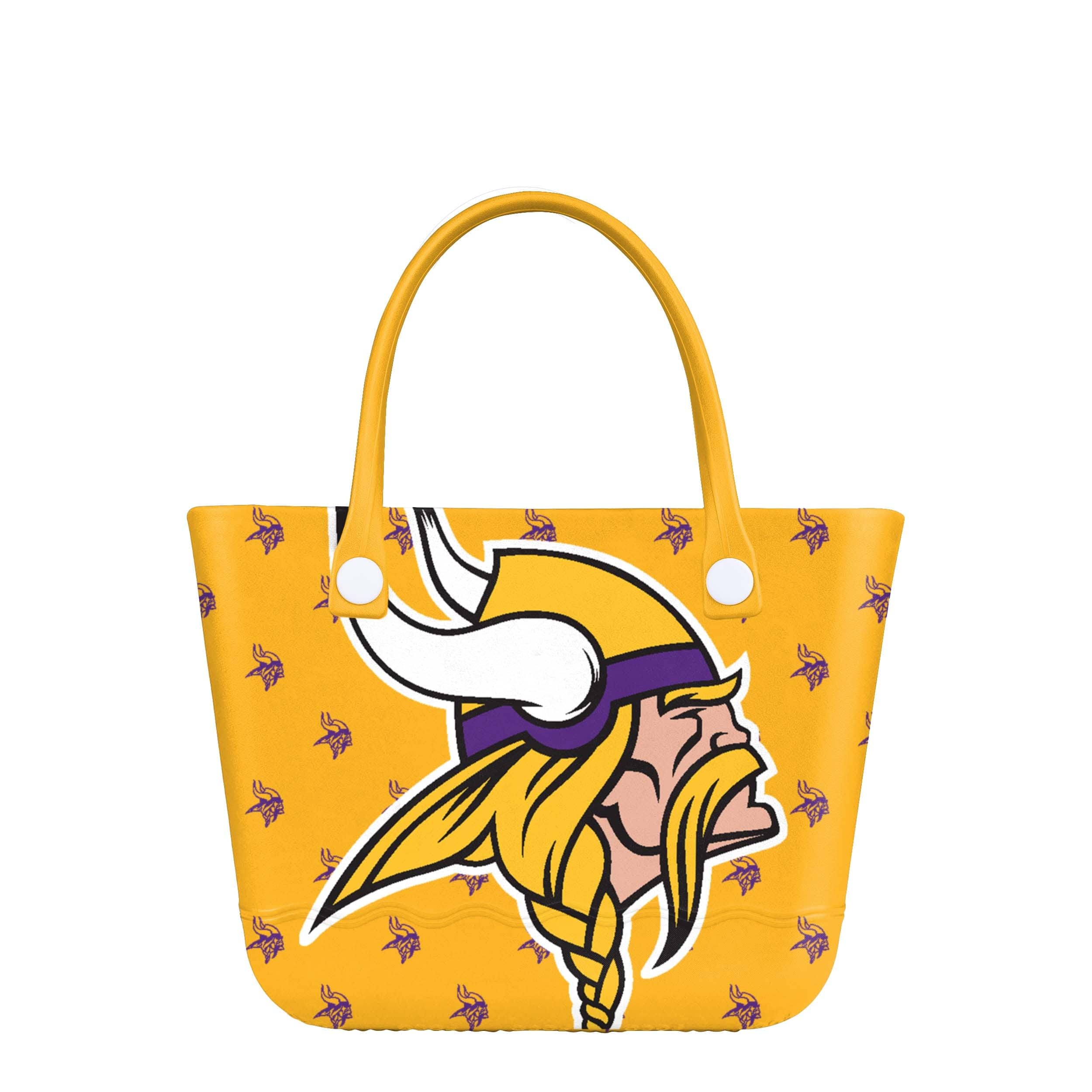 Minnesota Vikings NFL Big Logo Mini Print Tailgate Tote Bag