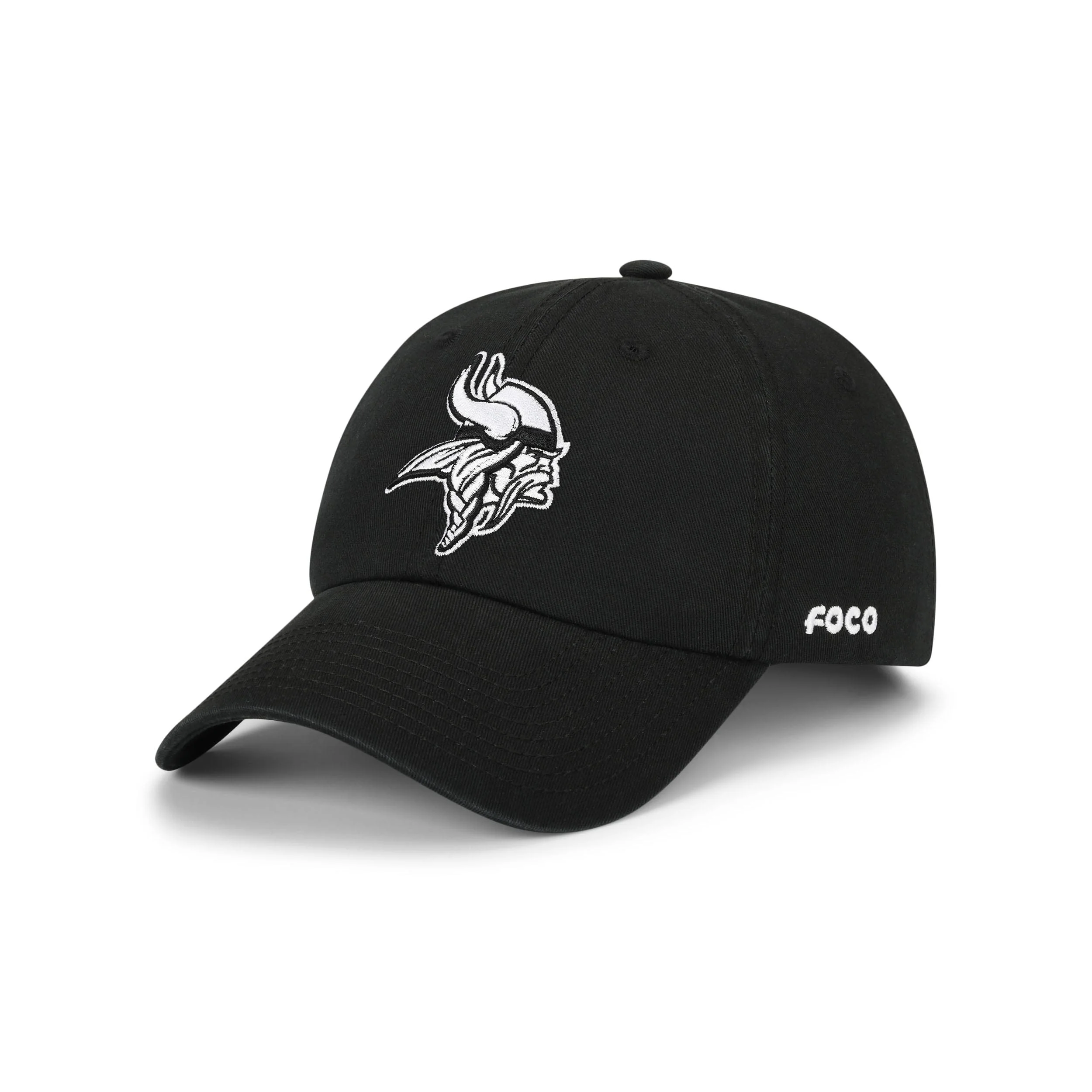 Minnesota Vikings NFL Black & White Casual Cap