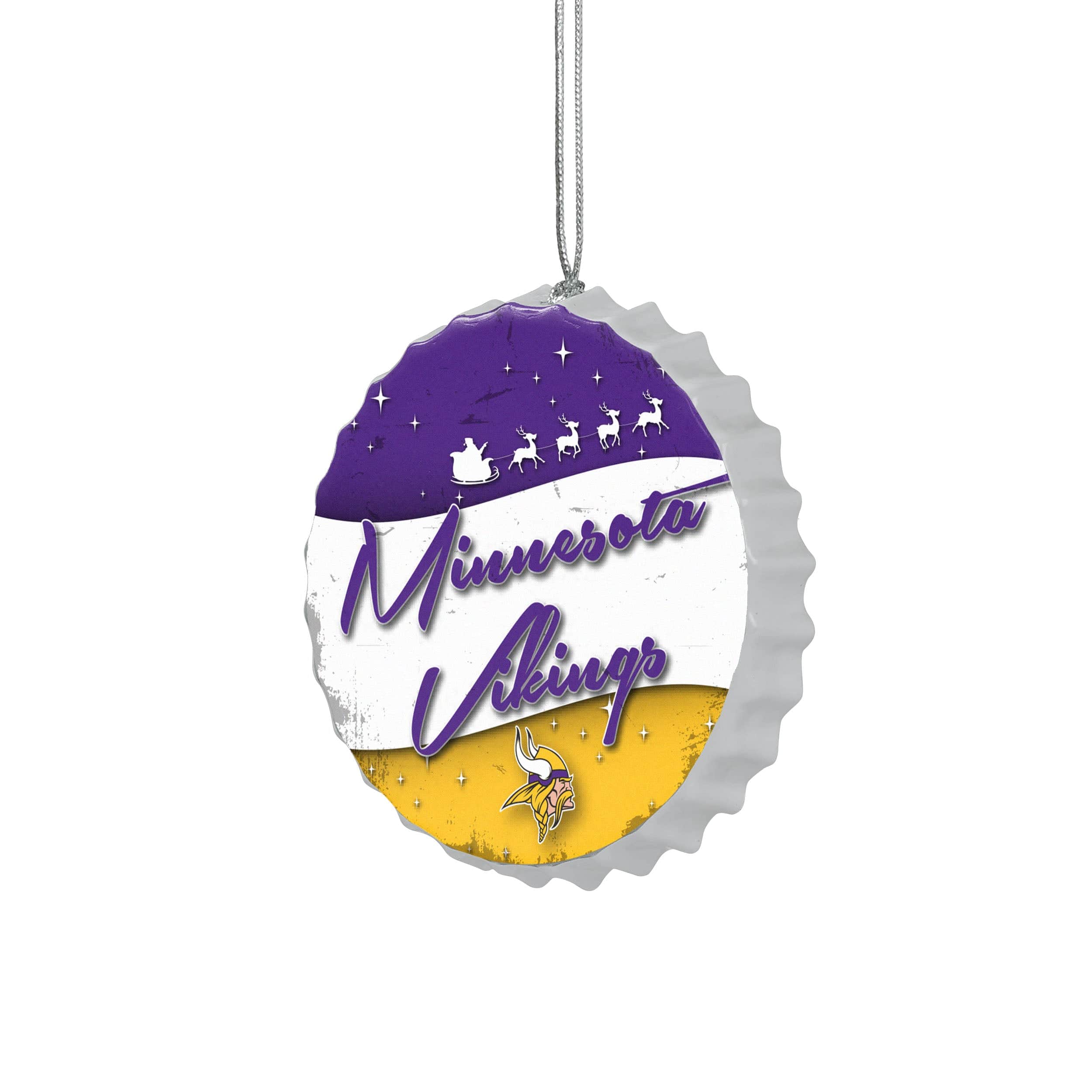 Minnesota Vikings NFL Bottlecap Sign Ornament - Image 2