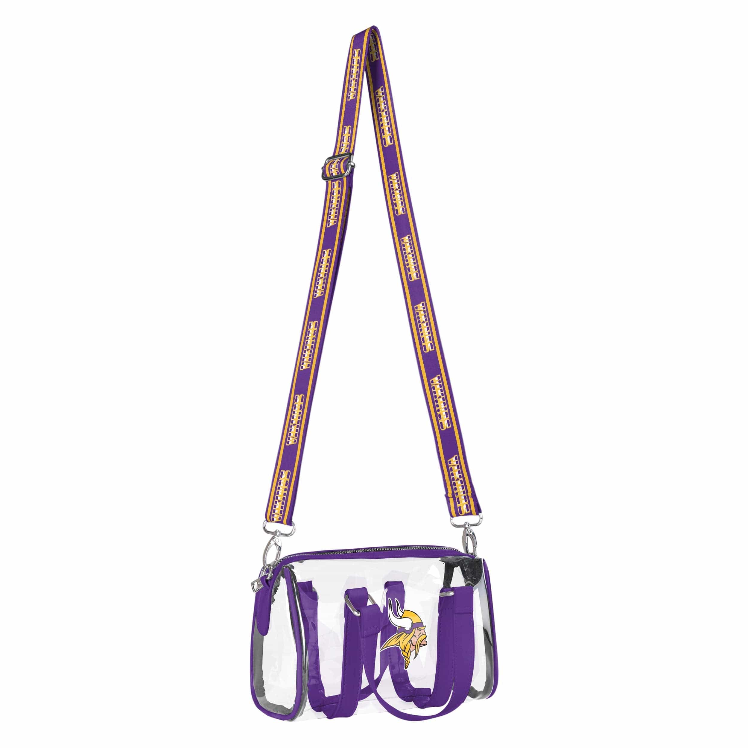 Minnesota Vikings NFL Clear Barrel Bag - Image 2