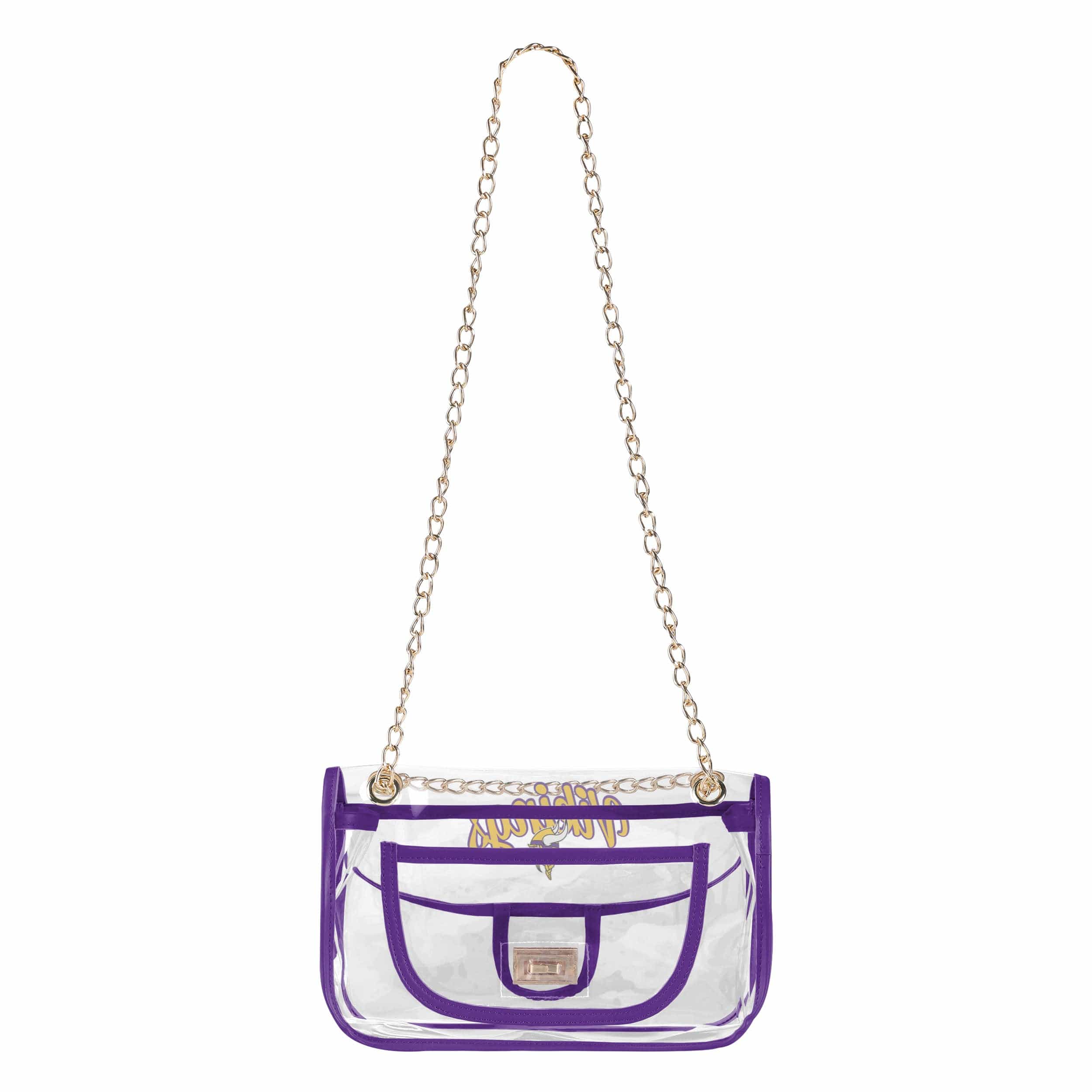 Minnesota Vikings NFL Clear Crossbody Chain Bag - Image 4