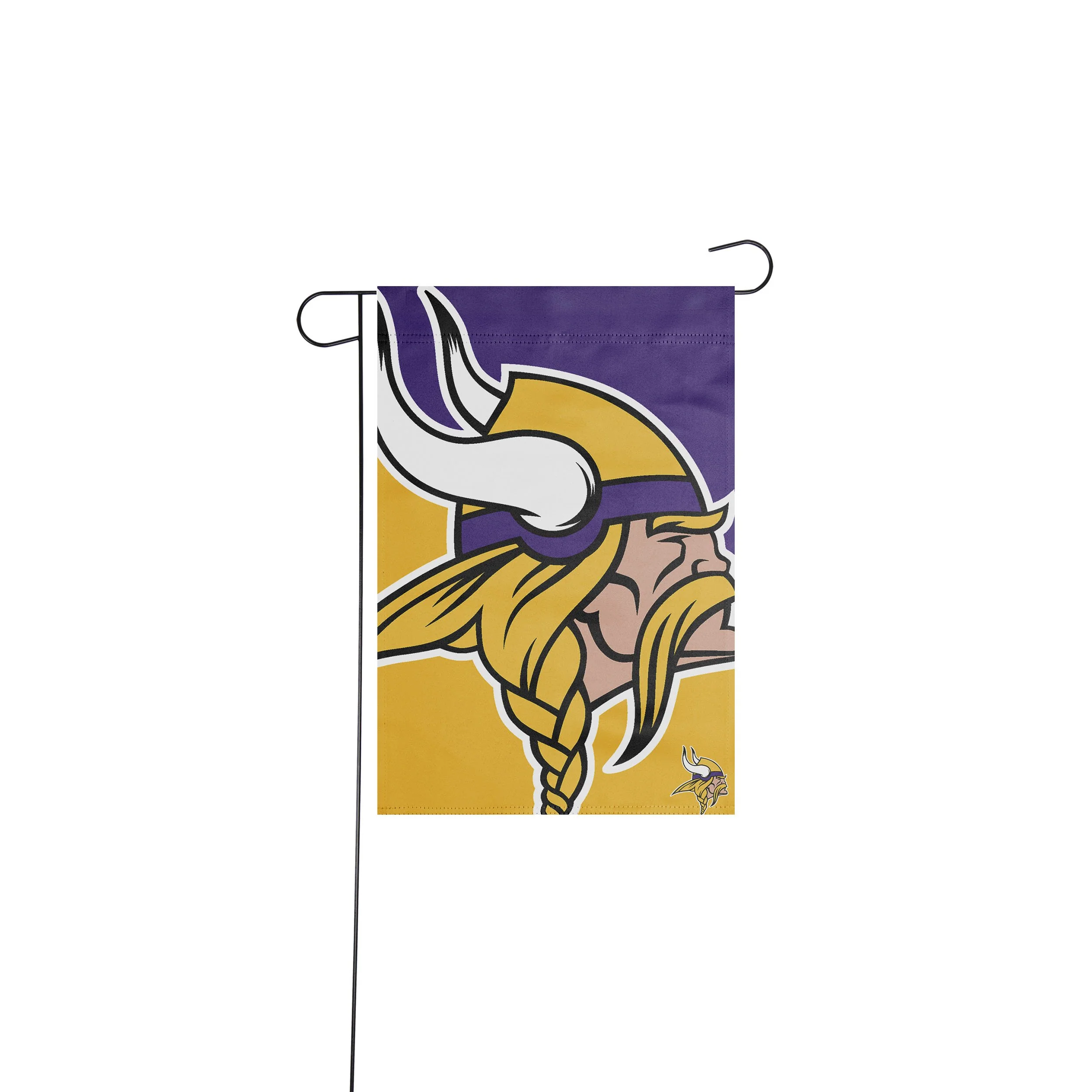 Minnesota Vikings NFL Colorblock Helmet Garden Flag