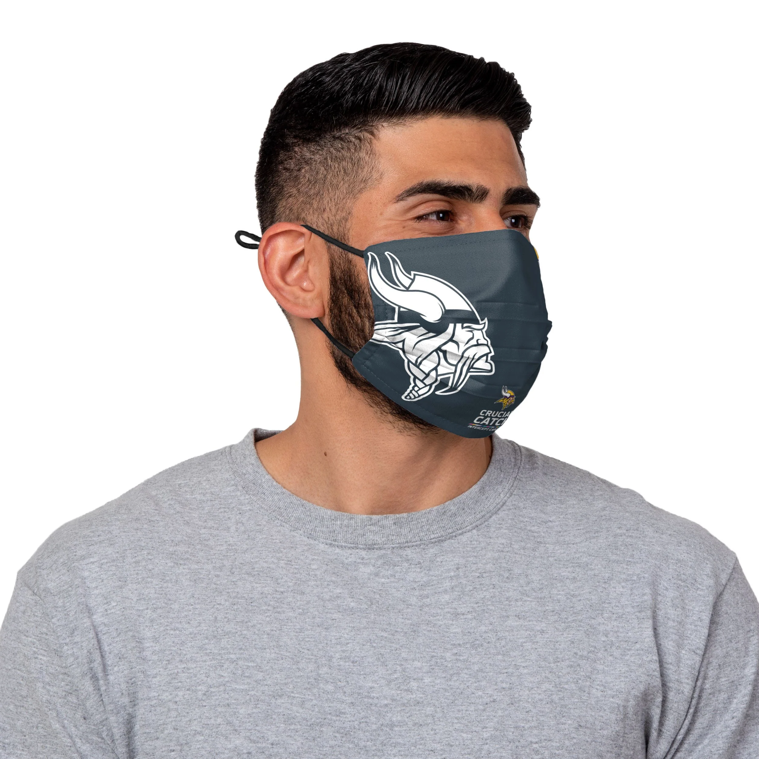 Minnesota Vikings NFL Crucial Catch Adjustable Face Cover - Image 2