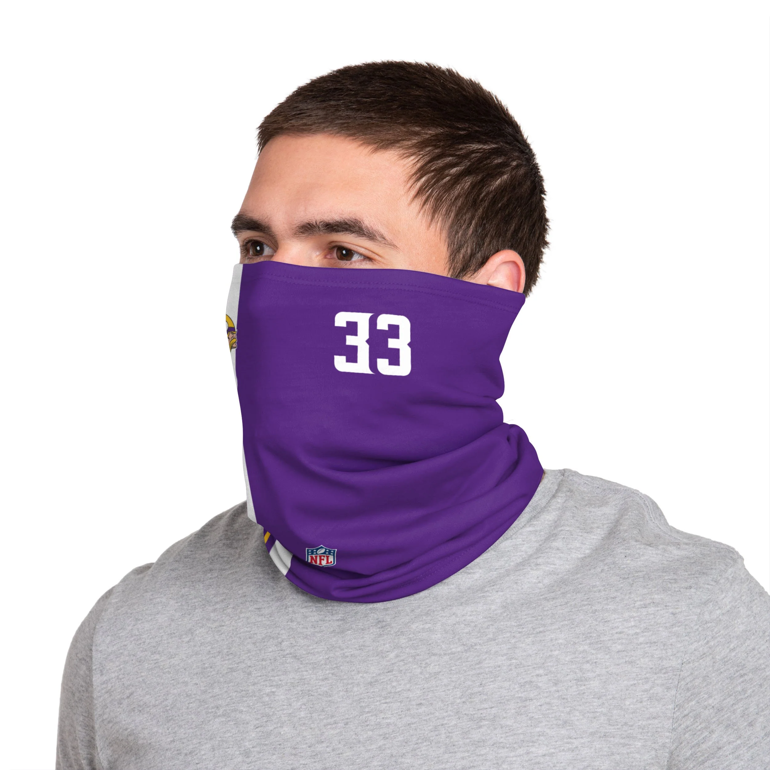 Minnesota Vikings NFL Dalvin Cook On-Field Sideline Gaiter Scarf - Image 3
