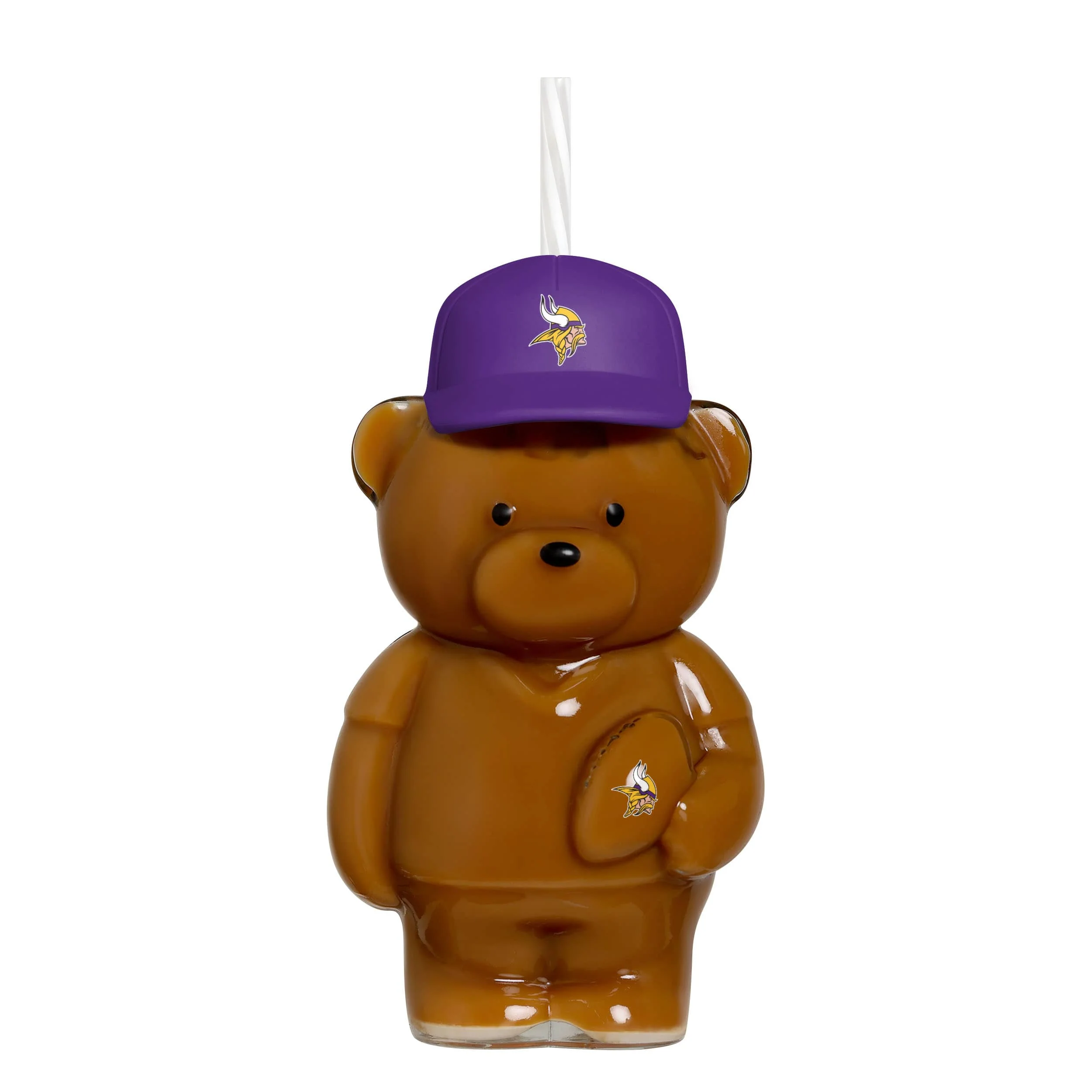 Minnesota Vikings NFL Glass Bear Tumbler (PREORDER - SHIPS LATE JUNE) - Image 2