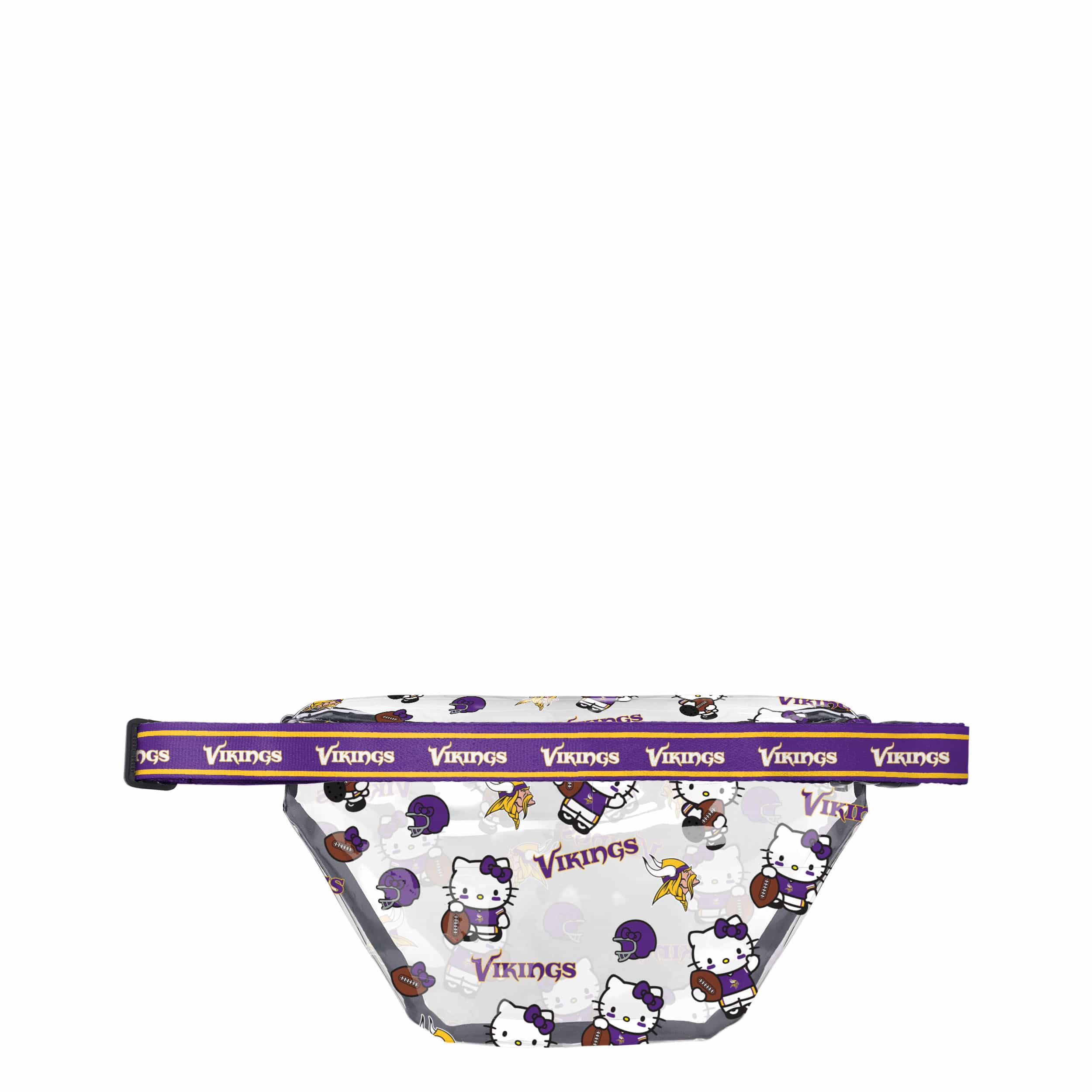 Minnesota Vikings NFL Hello Kitty® Clear Fanny Pack (PREORDER - SHIPS MID JULY) - Image 2