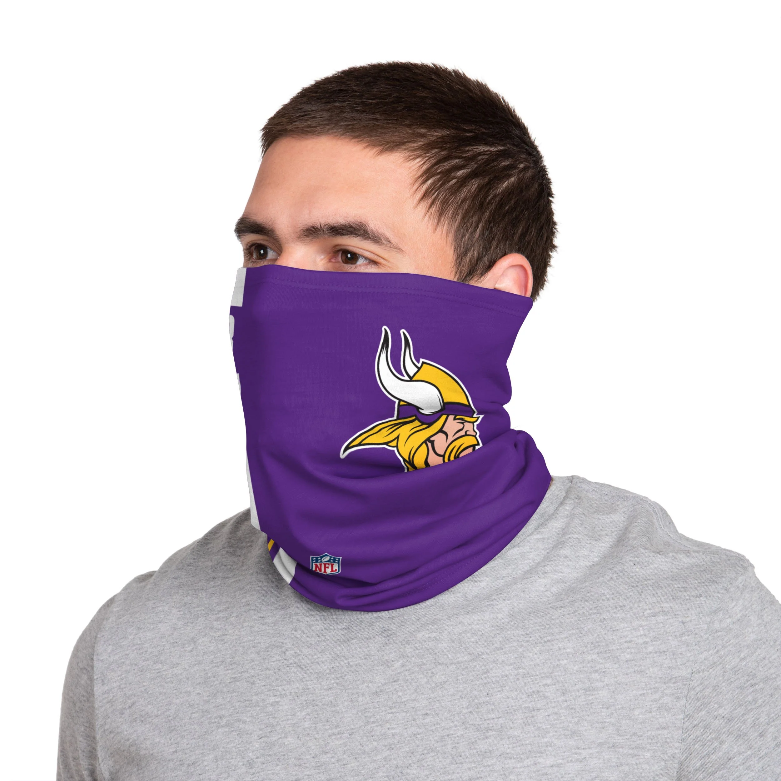 Minnesota Vikings NFL Kirk Cousins On-Field Sideline Logo Gaiter Scarf - Image 2