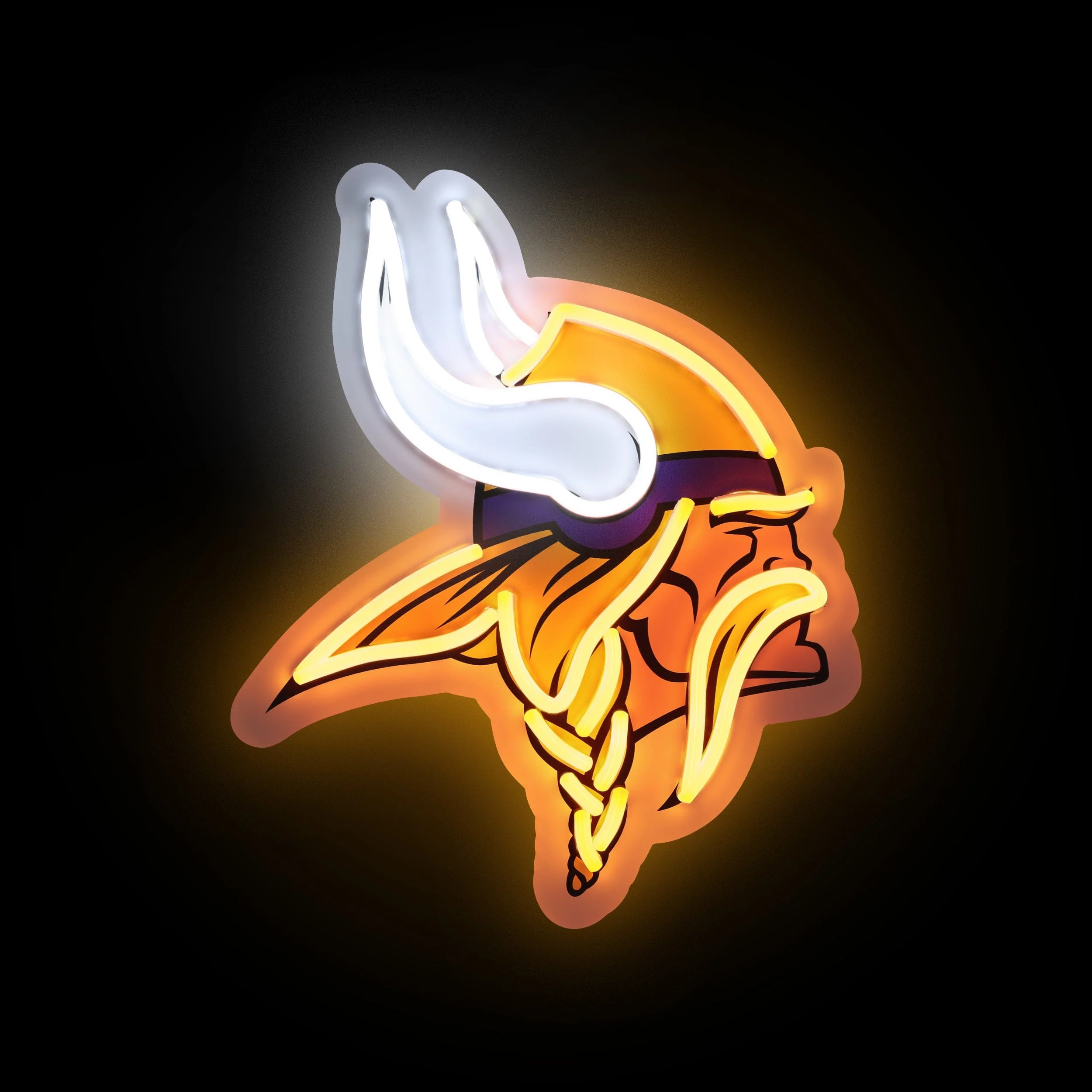 Minnesota Vikings NFL LED Neon Light Up Team Logo Sign - Image 2