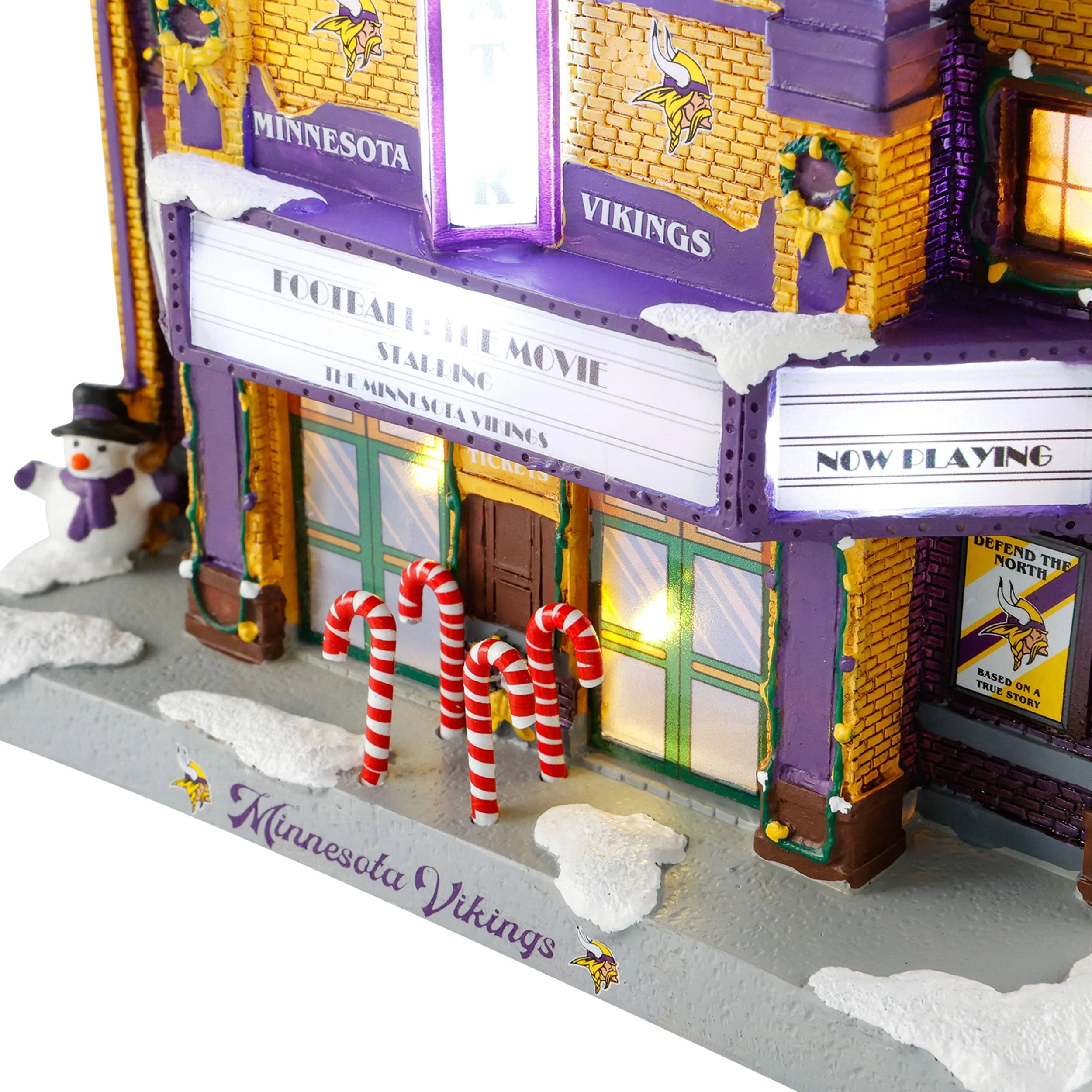 Minnesota Vikings NFL Light Up Resin Team Theater - Image 2