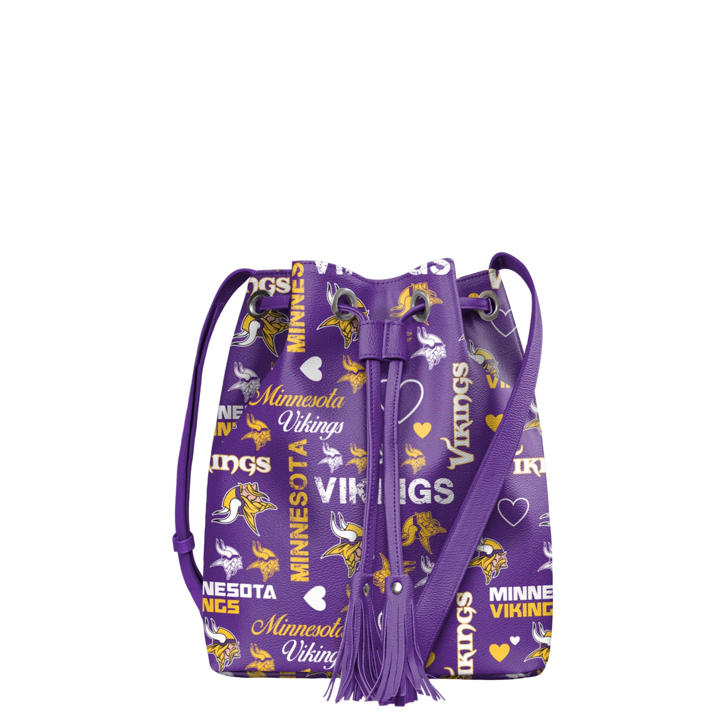 Minnesota Vikings NFL Logo Love Cinch Purse