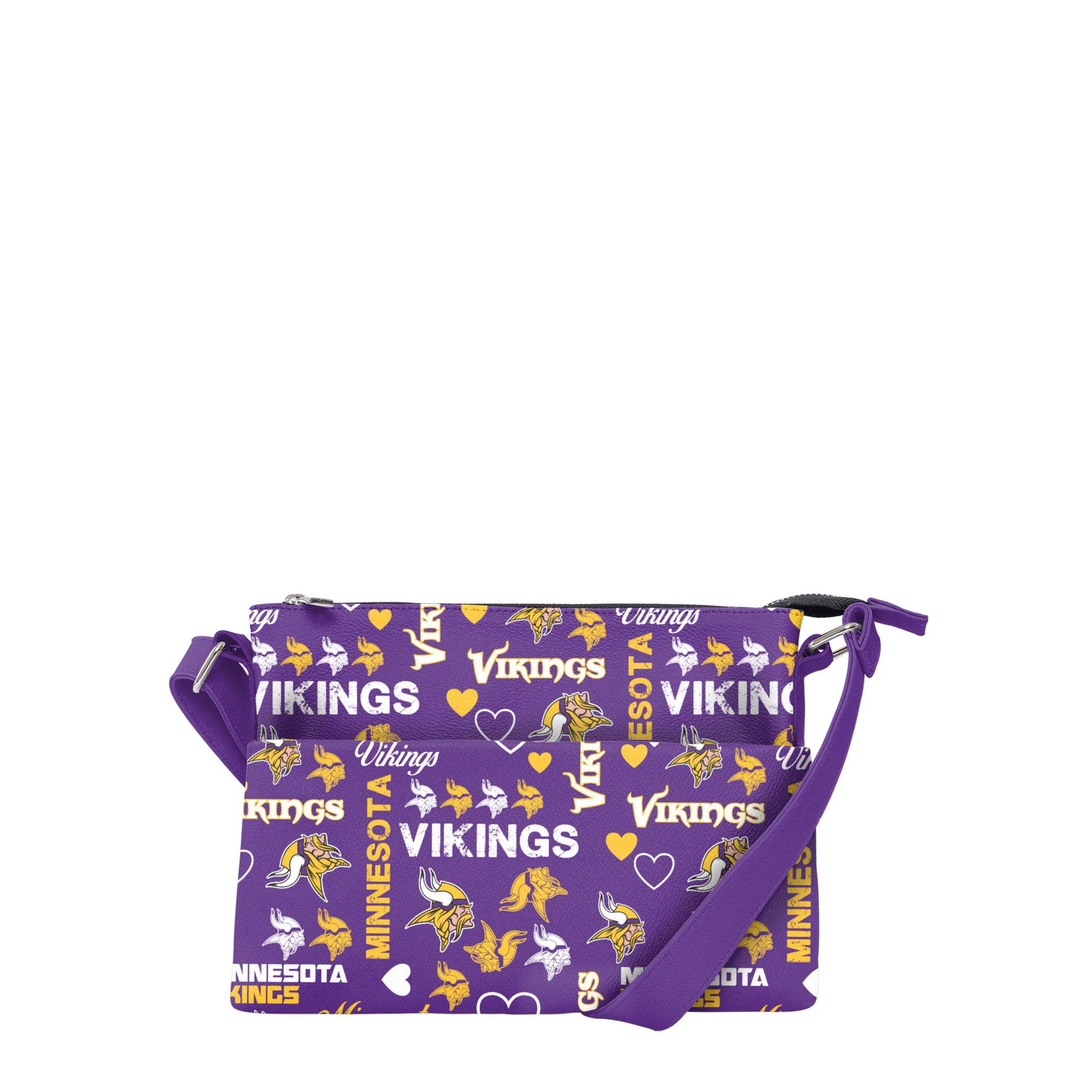 Minnesota Vikings NFL Logo Love Crossbody Purse