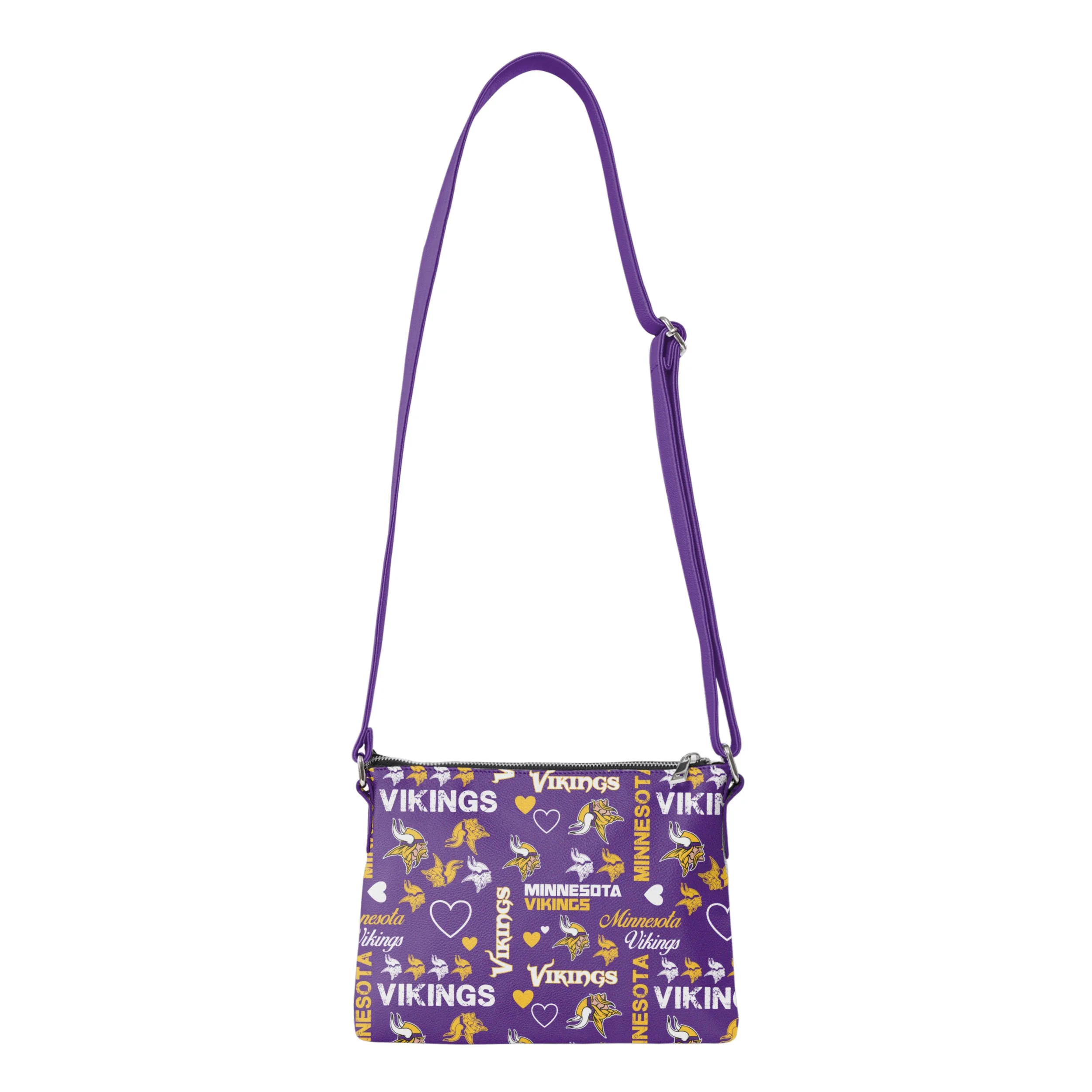 Minnesota Vikings NFL Logo Love Crossbody Purse - Image 5