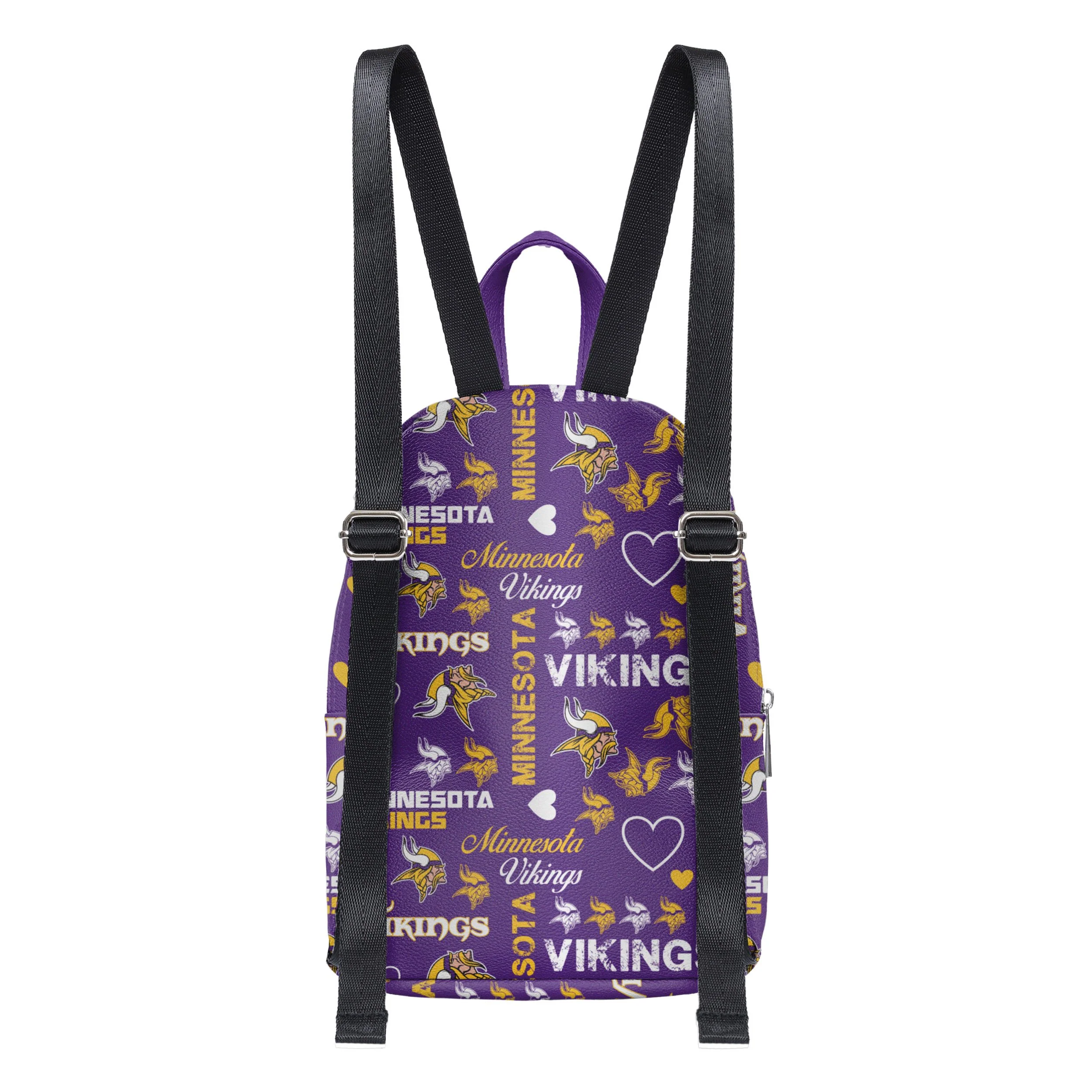 Minnesota Vikings NFL Logo Love Mini Backpack - Image 5