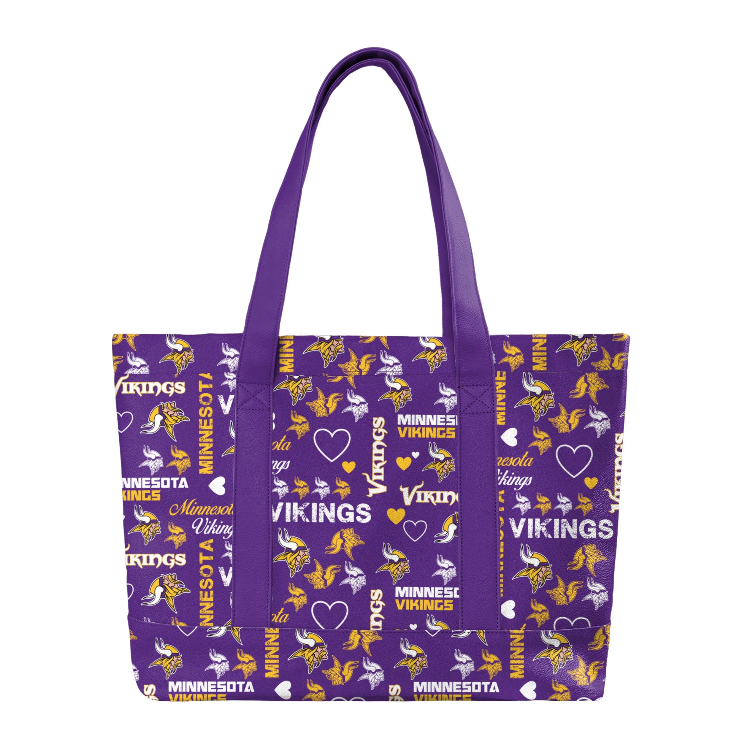 Minnesota Vikings NFL Logo Love Tote Bag