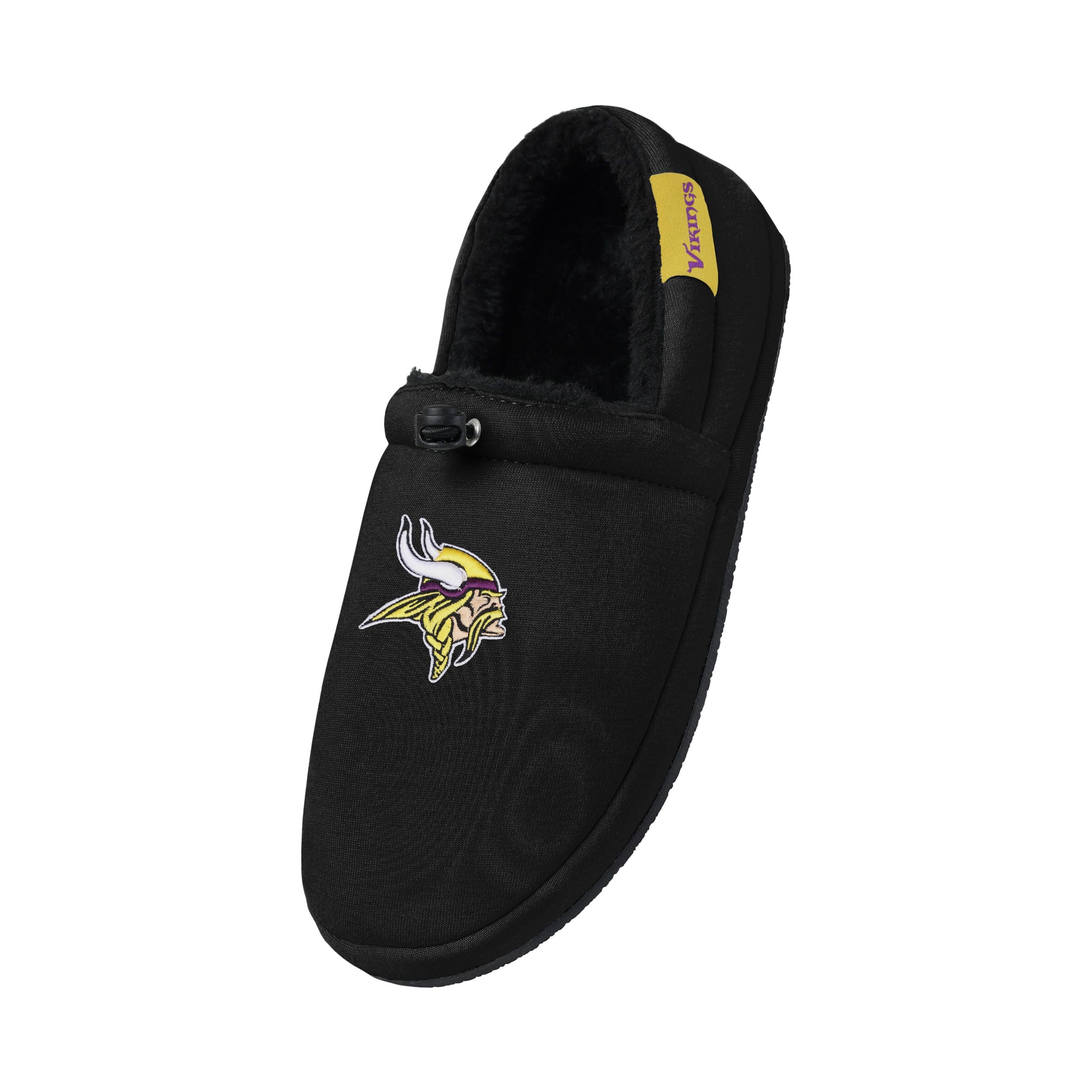 Minnesota Vikings NFL Mens Big Logo Athletic Moccasin Slippers - Image 3