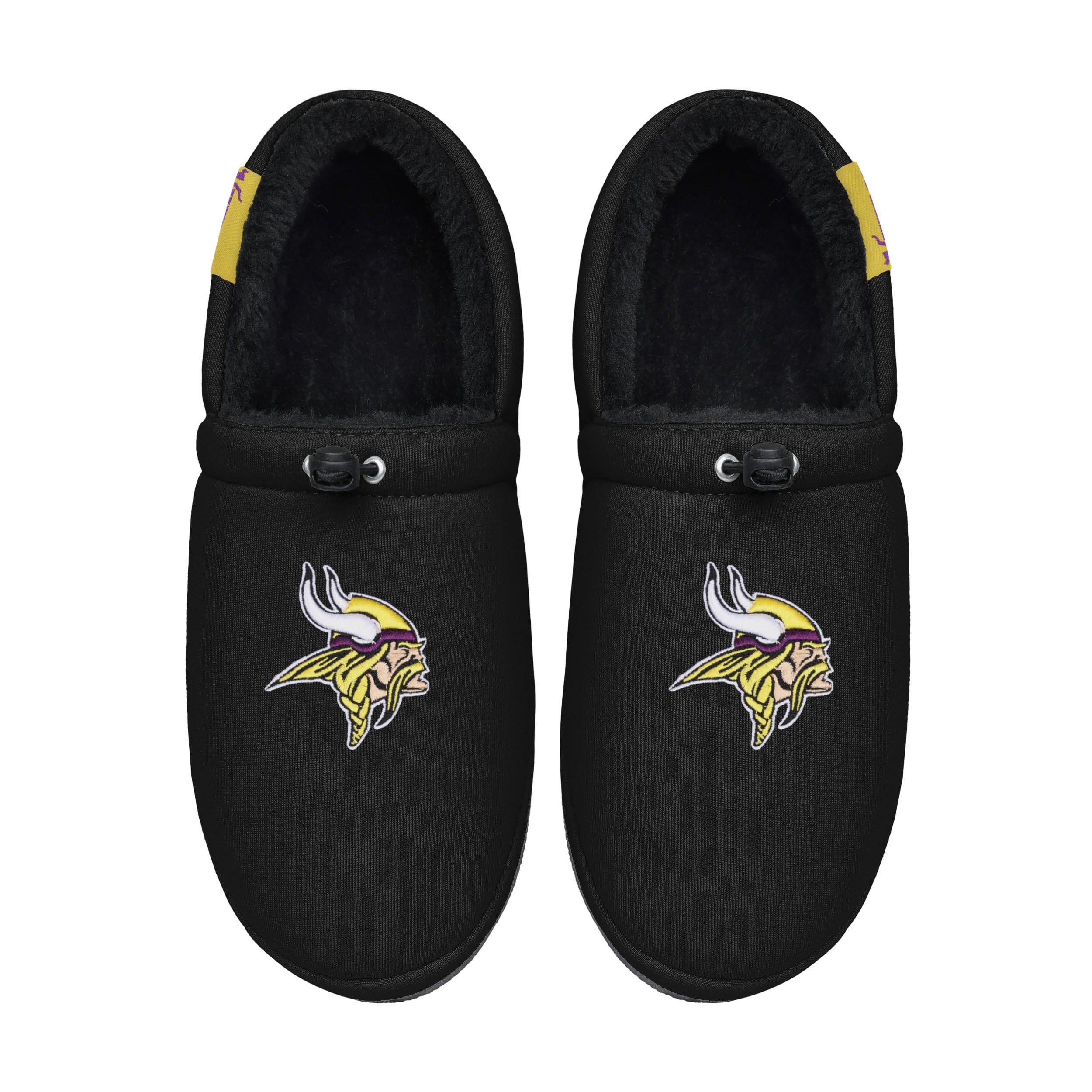Minnesota Vikings NFL Mens Big Logo Athletic Moccasin Slippers - Image 4
