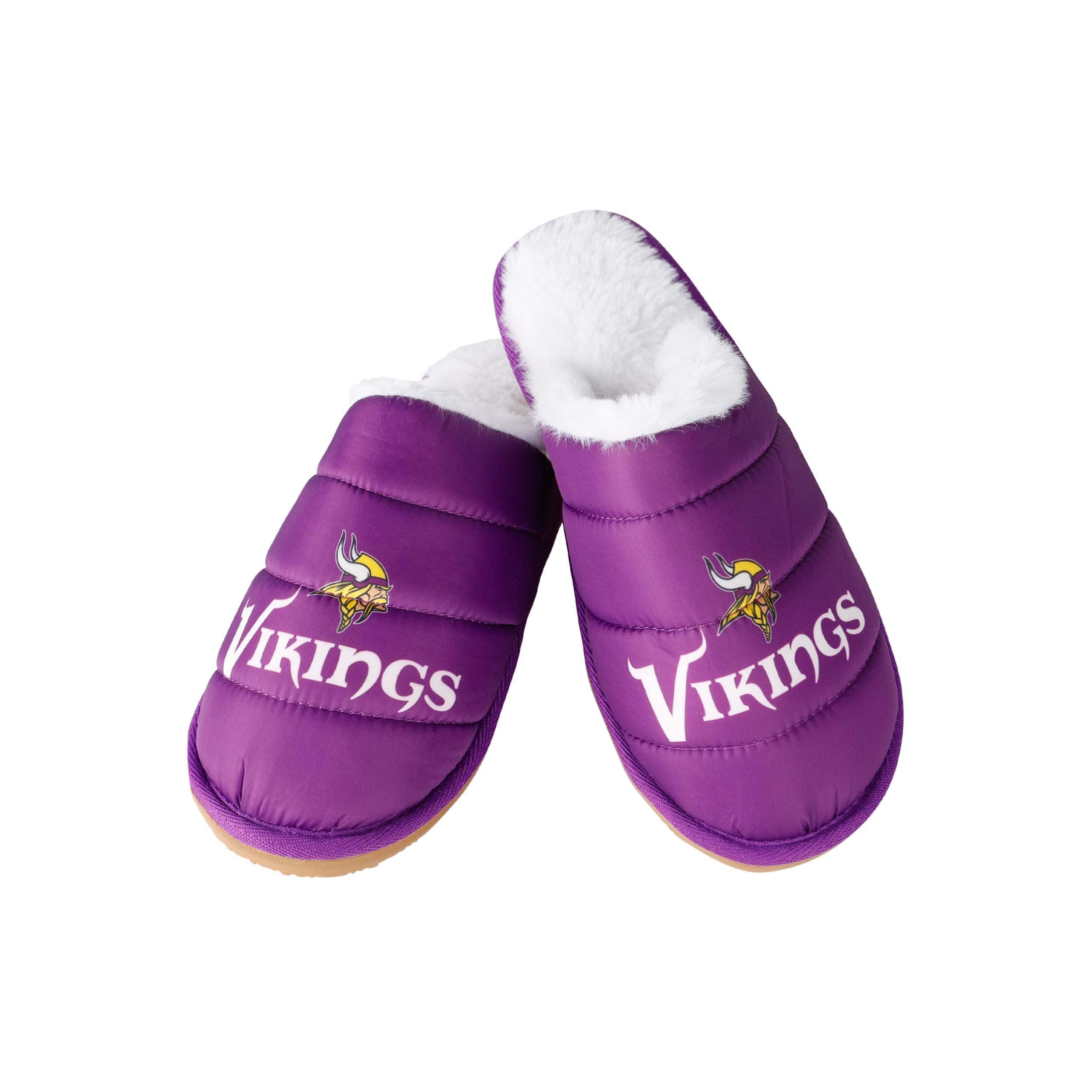 Minnesota Vikings NFL Mens Big Logo Mule Slipper - Image 3