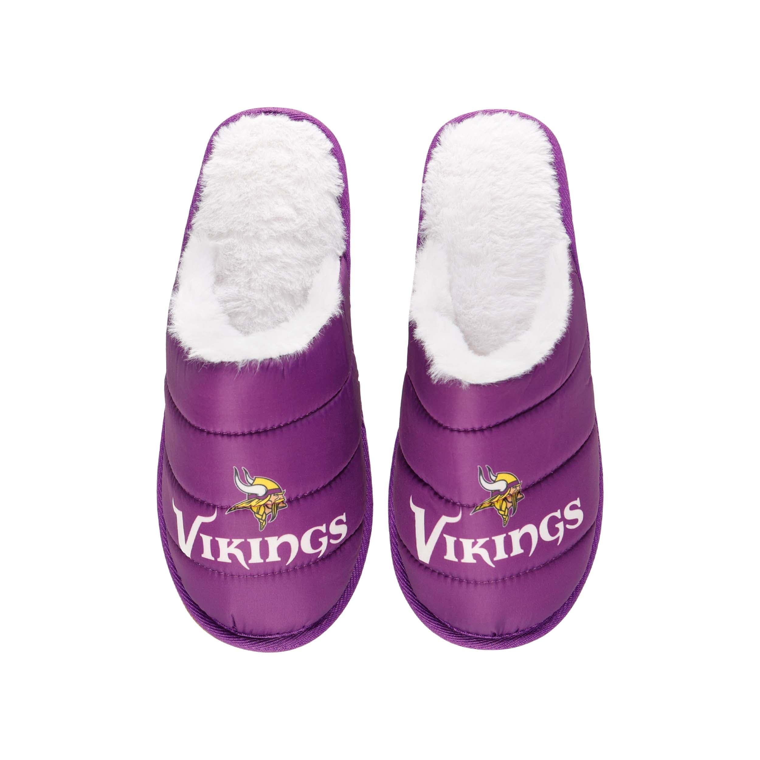 Minnesota Vikings NFL Mens Big Logo Mule Slipper - Image 4