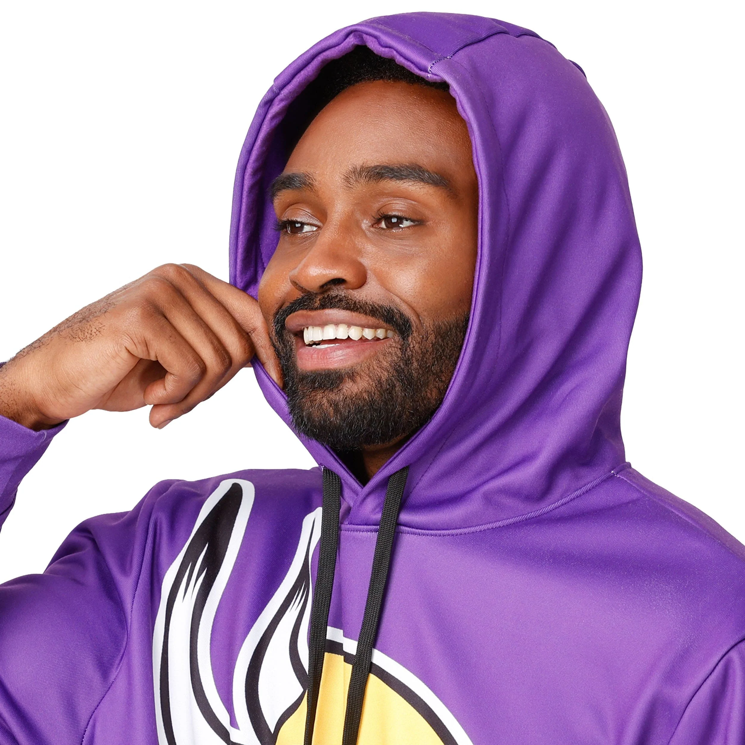 Minnesota Vikings NFL Mens Bold Logo Hoodie - Image 4