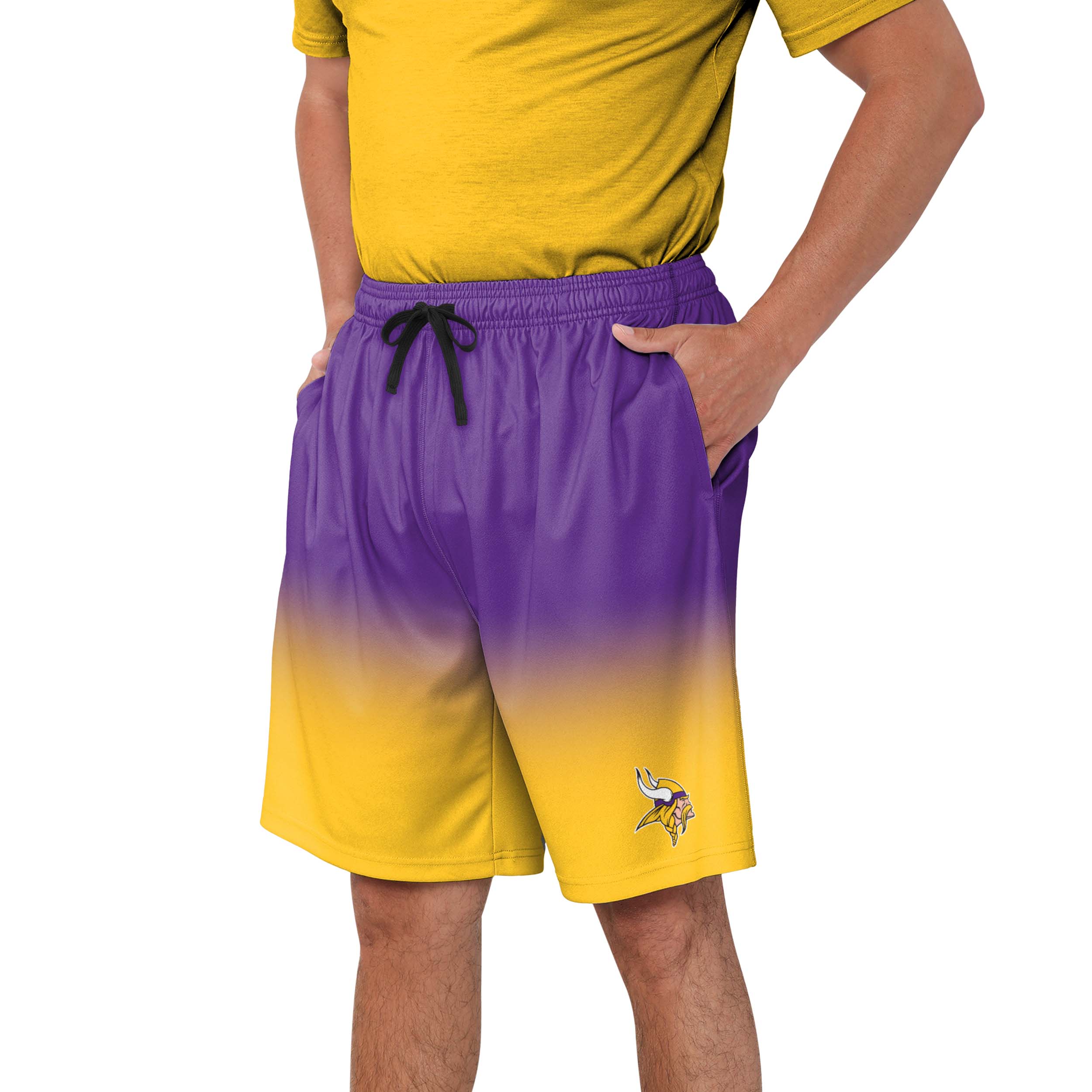 Minnesota Vikings NFL Mens Game Ready Gradient Training Shorts - Image 2