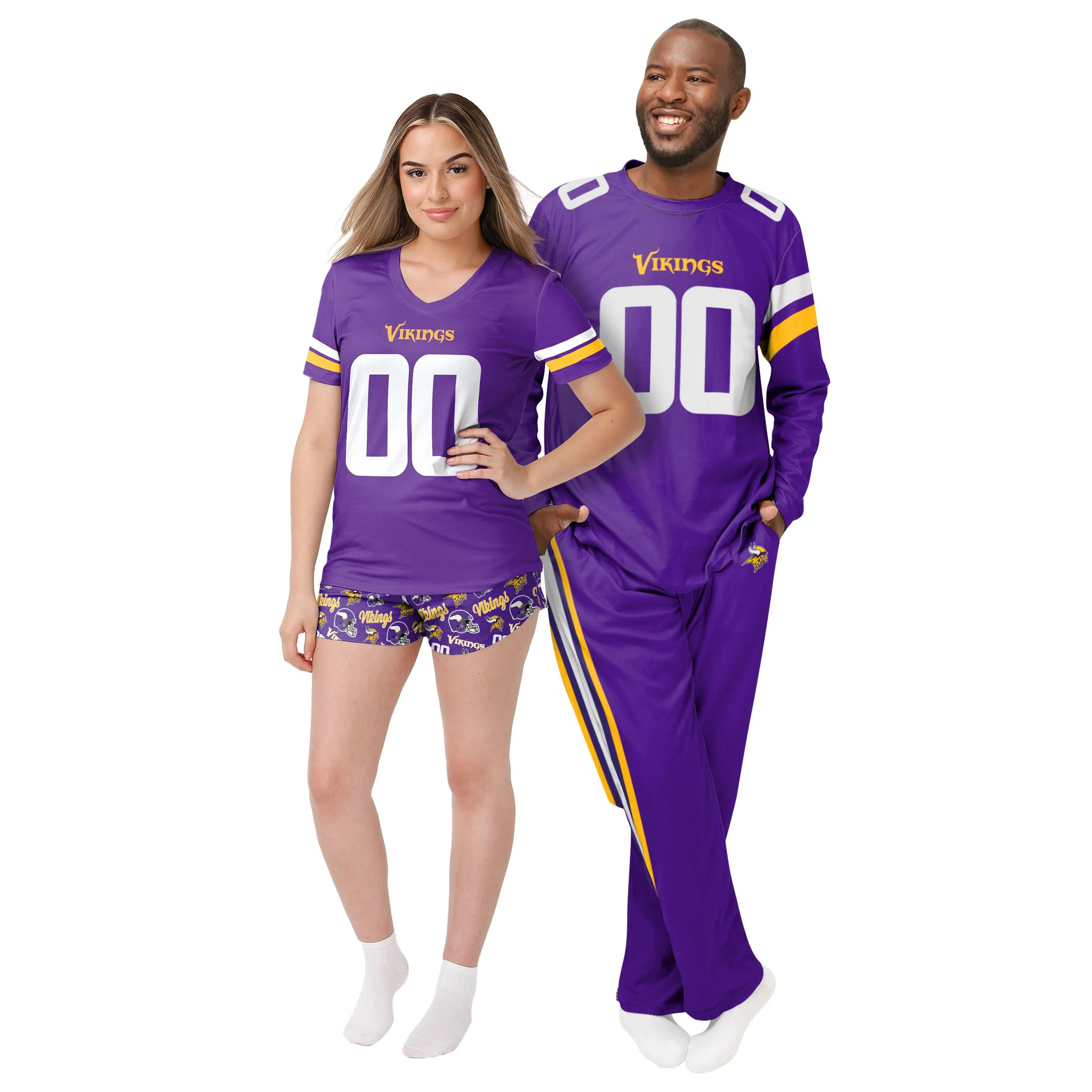 Minnesota Vikings NFL Mens Gameday Ready Pajama Set - Image 3