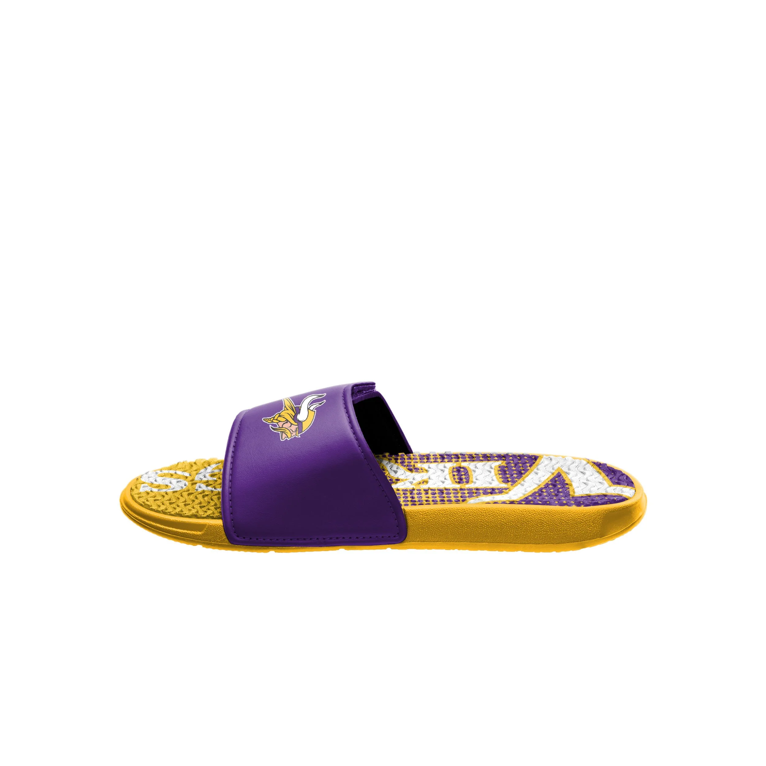 Minnesota Vikings NFL Mens Gradient Wordmark Gel Slide - Image 4