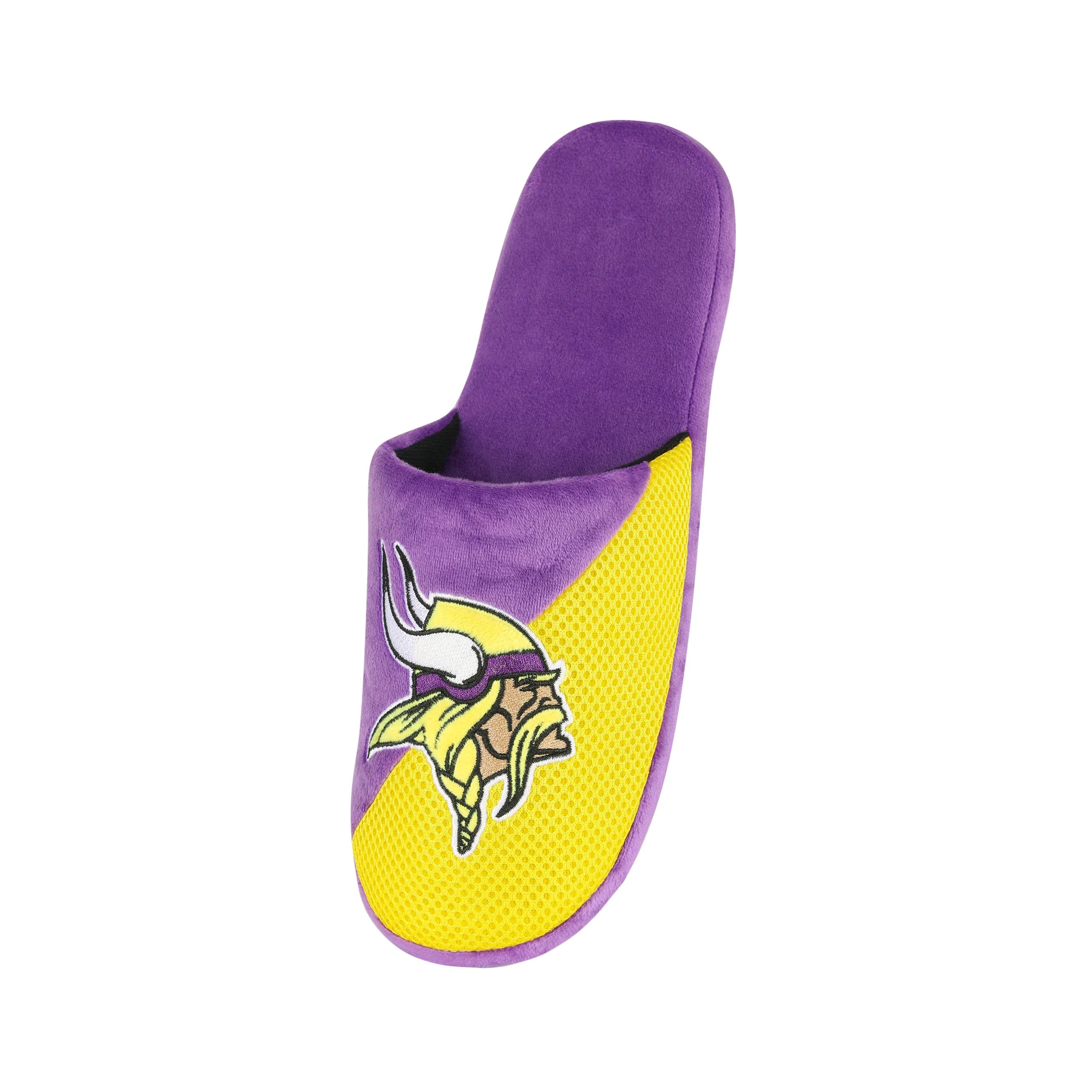 Minnesota Vikings NFL Mens Logo Staycation Slippers - Image 3