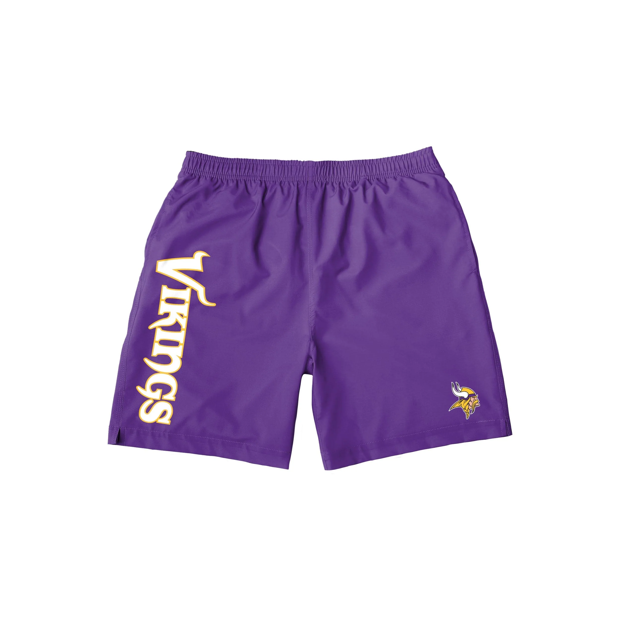 Minnesota Vikings NFL Mens Solid Wordmark Traditional Swimming Trunks - Image 4