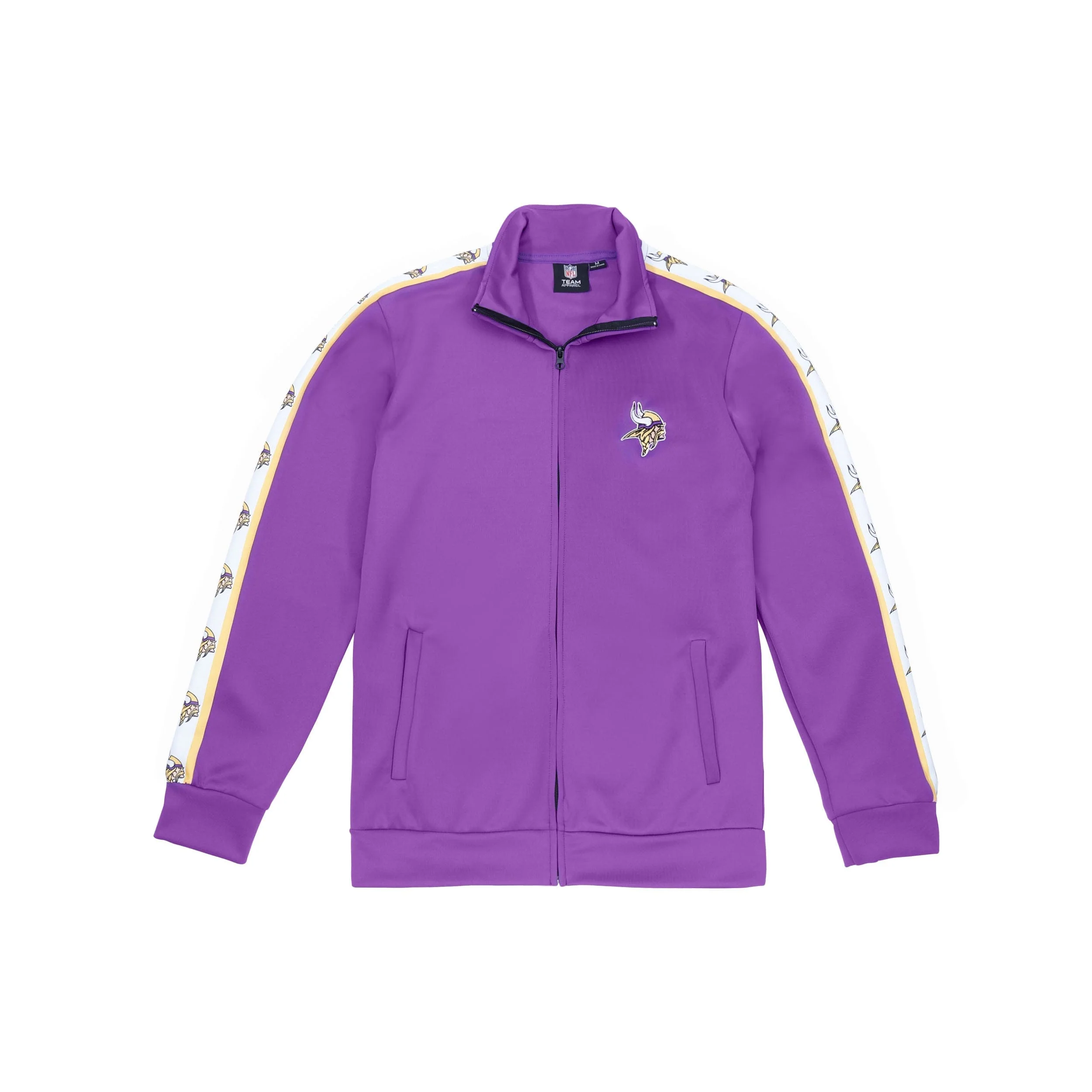 Minnesota Vikings NFL Mens Stripe Logo Track Jacket - Image 6