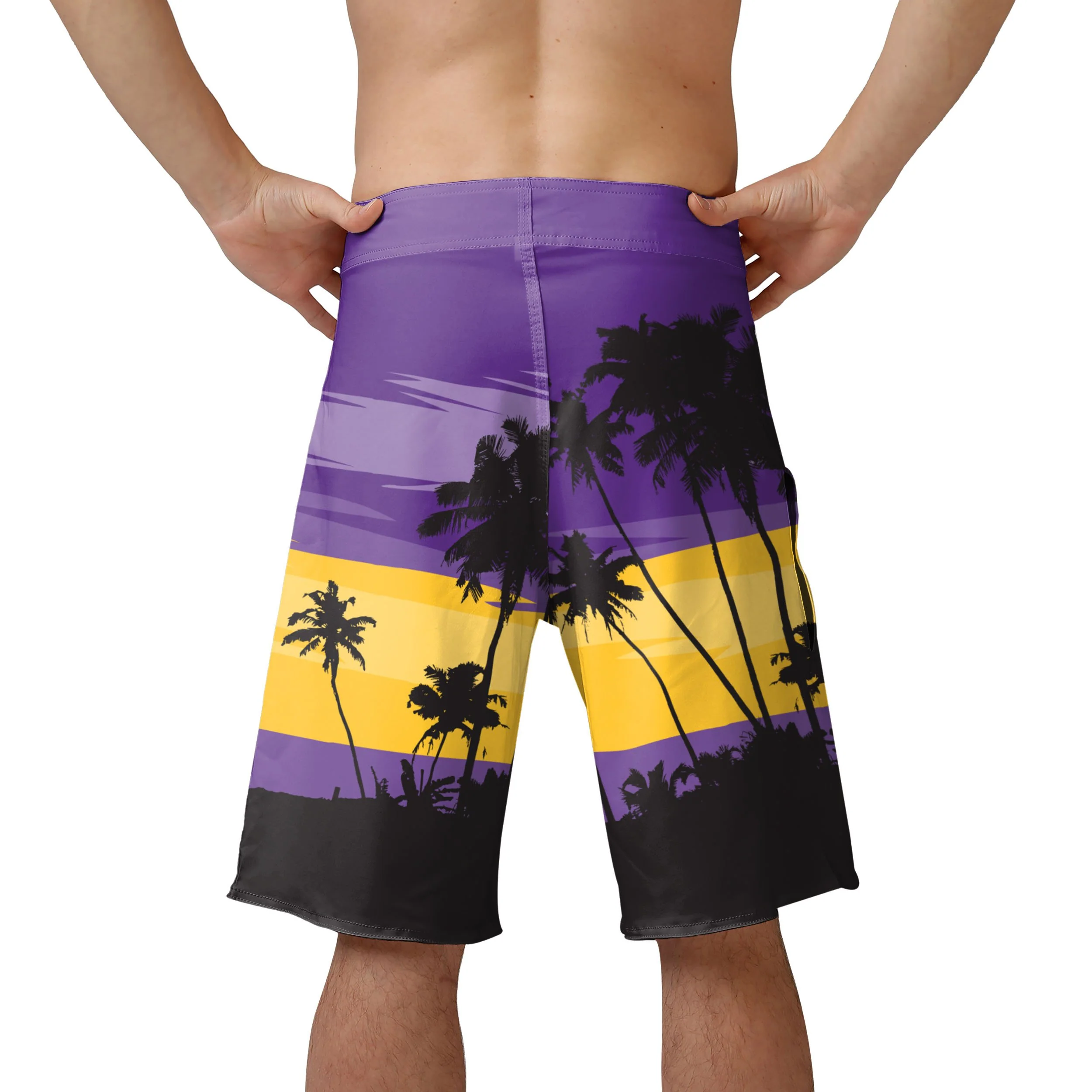 Minnesota Vikings NFL Mens Sunset Boardshorts - Image 3