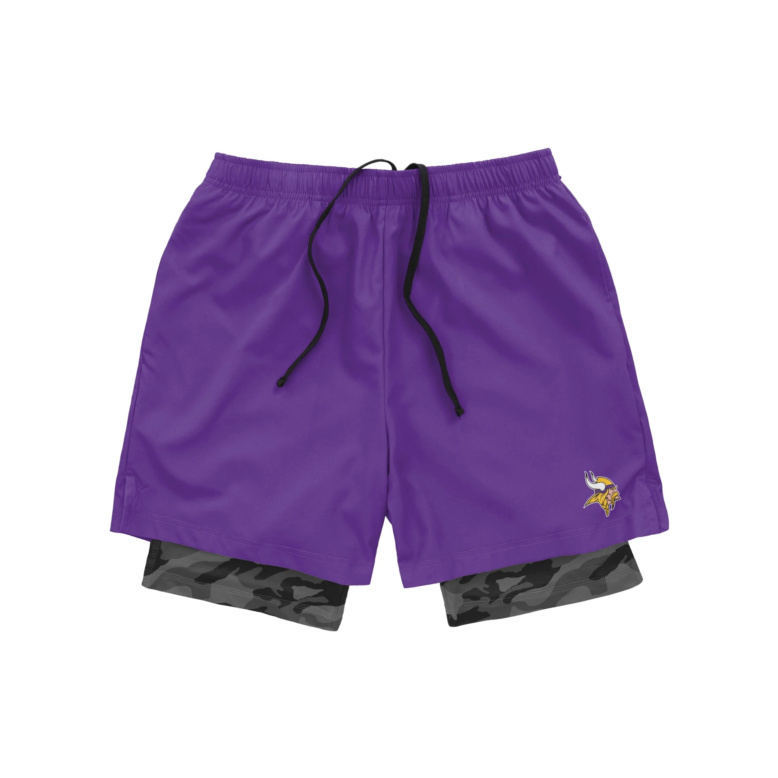 Minnesota Vikings NFL Mens Team Color Camo Liner Shorts - Image 4