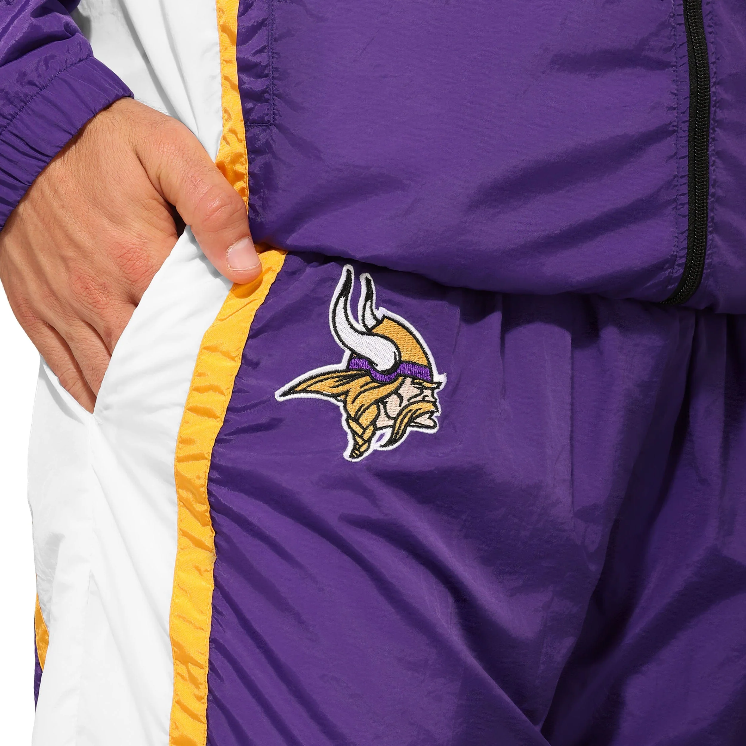 Minnesota Vikings NFL Nylon Crinkle Gameday Pants - Image 3