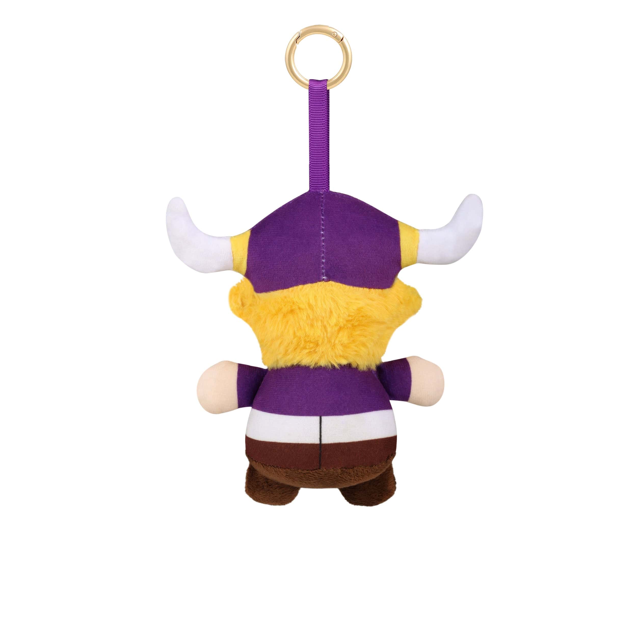 Minnesota Vikings NFL Plush Teamie Beanie Mascot Bag Charm Keychain - Image 4