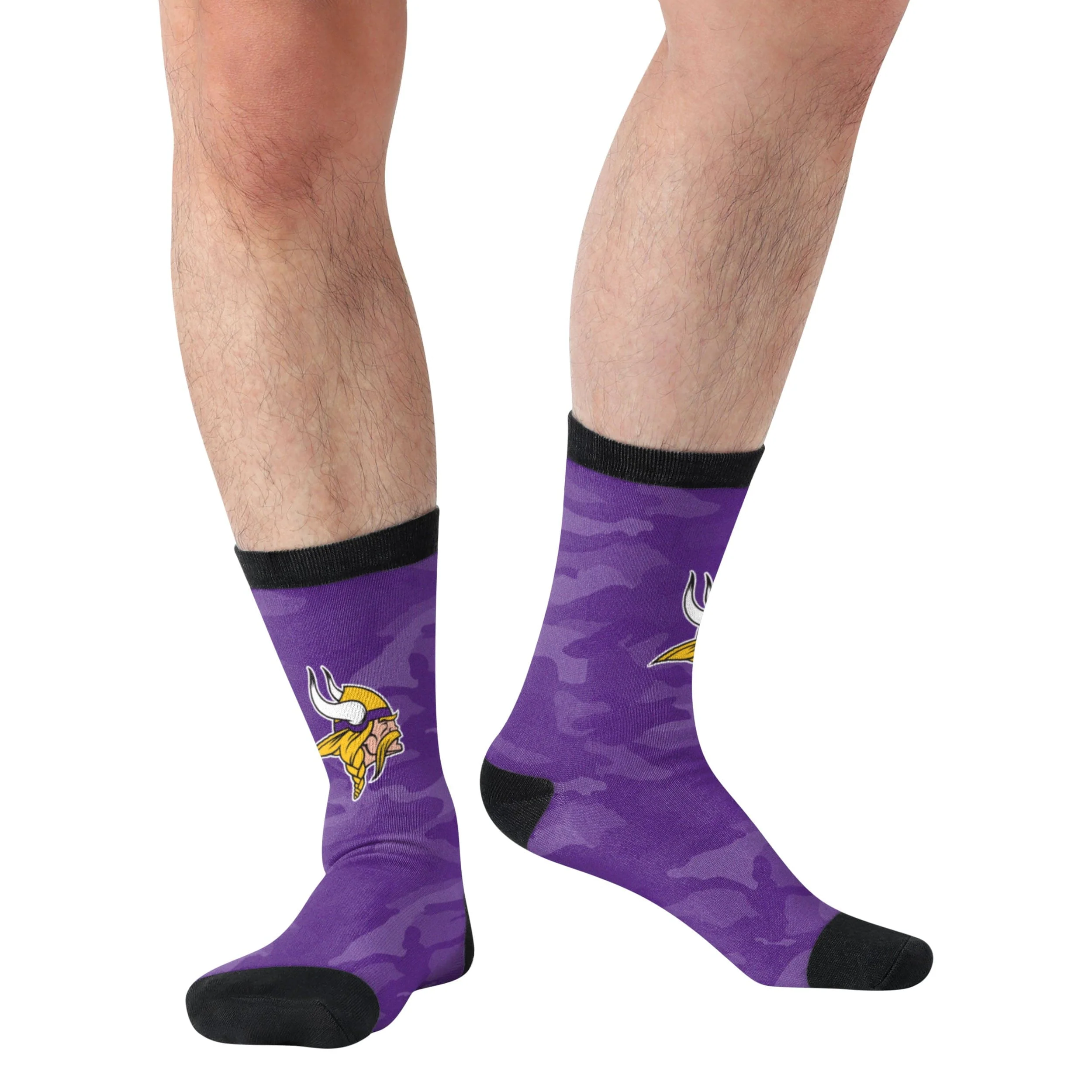Minnesota Vikings NFL Printed Camo Socks - Image 3