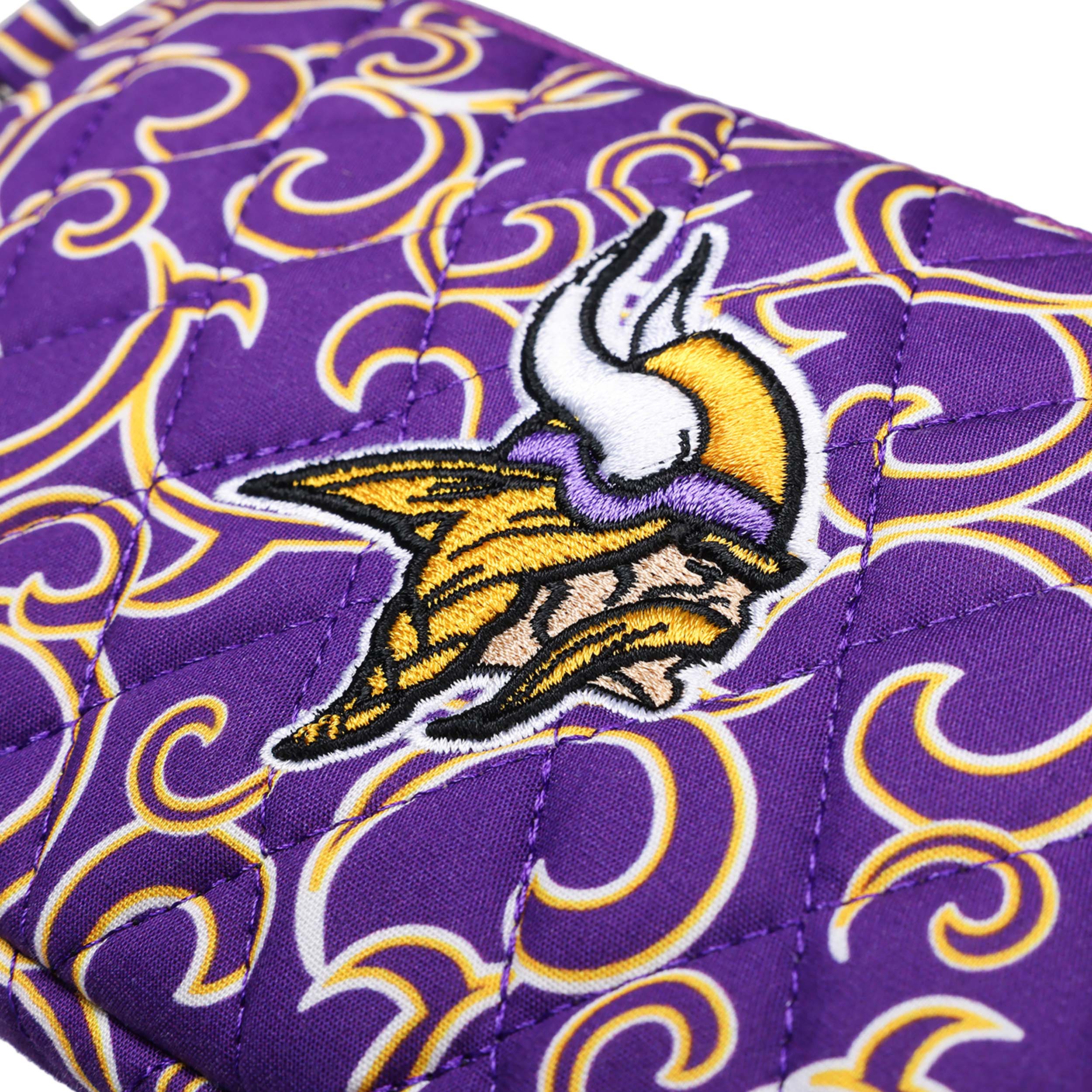 Minnesota Vikings NFL Quilted Printed Wristlet - Image 6