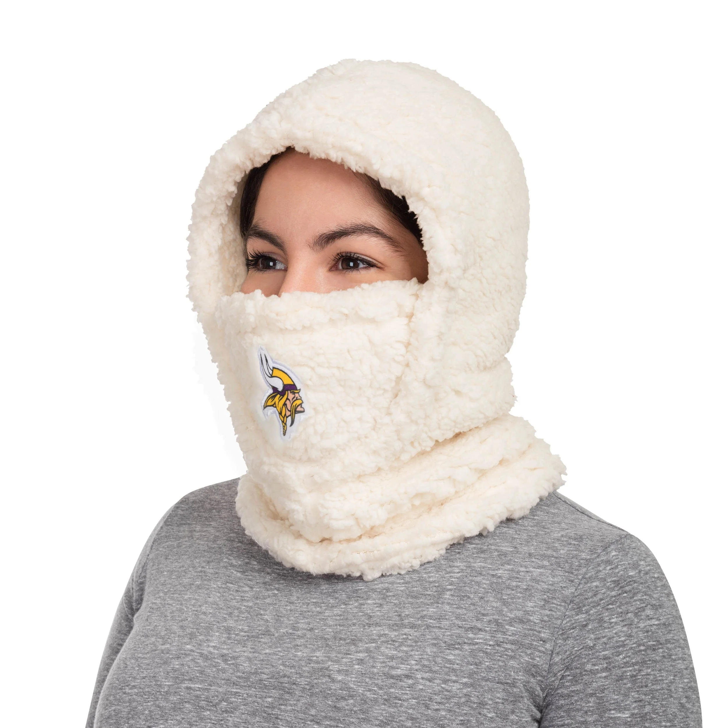 Minnesota Vikings NFL Sherpa Hooded Gaiter - Image 2