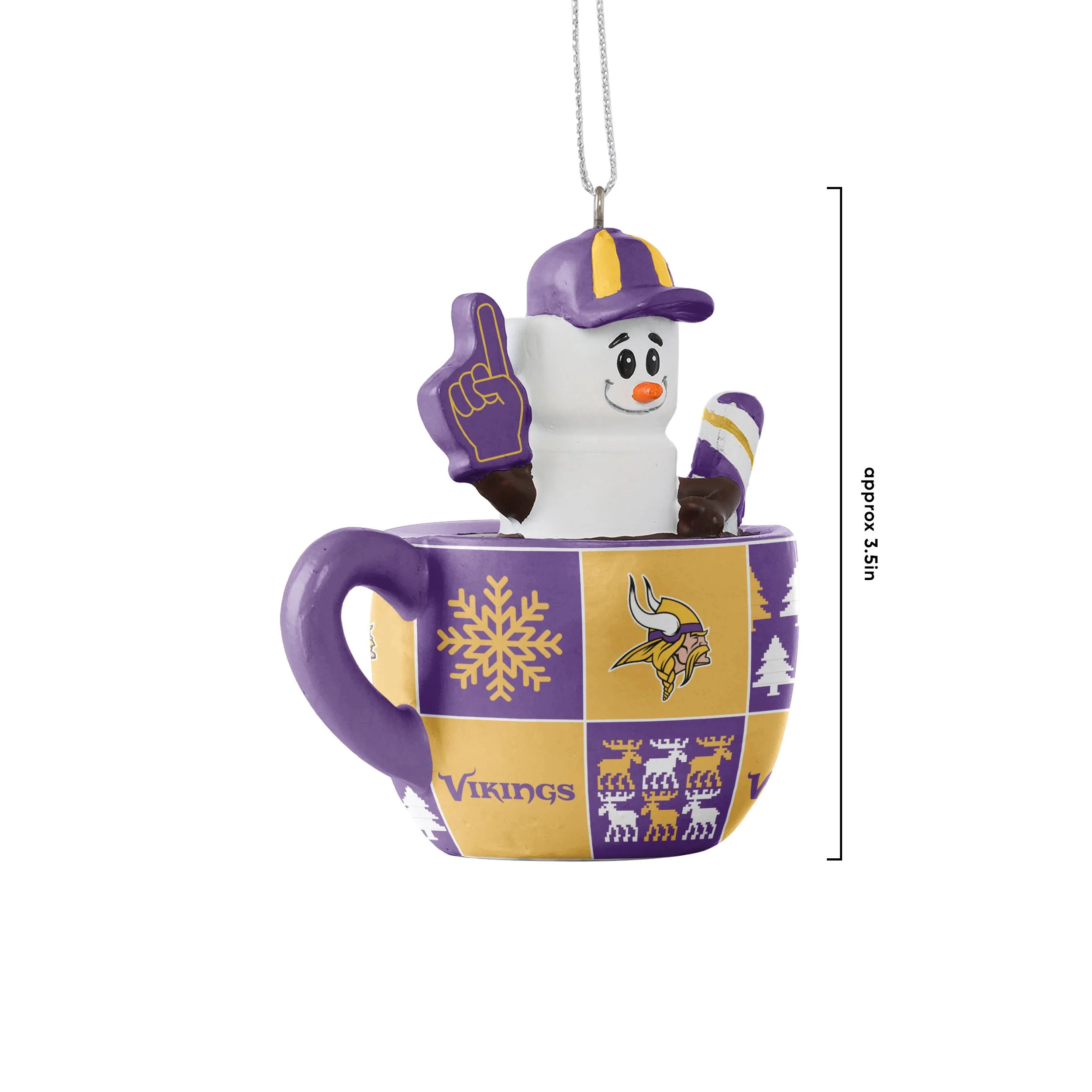 Minnesota Vikings NFL Smores Mug Ornament - Image 3