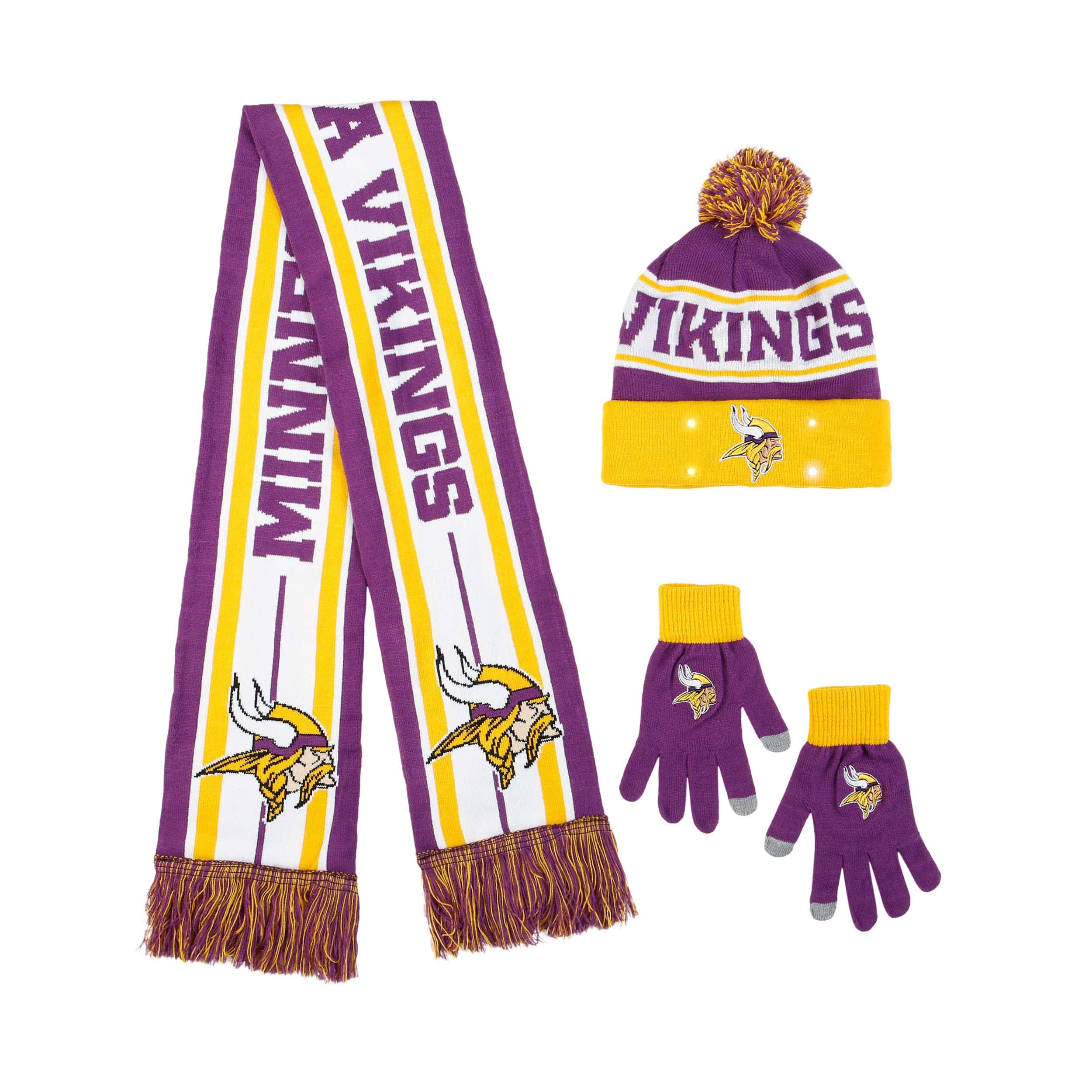 Minnesota Vikings NFL Snow Stealer Cold Weather Set - Image 2