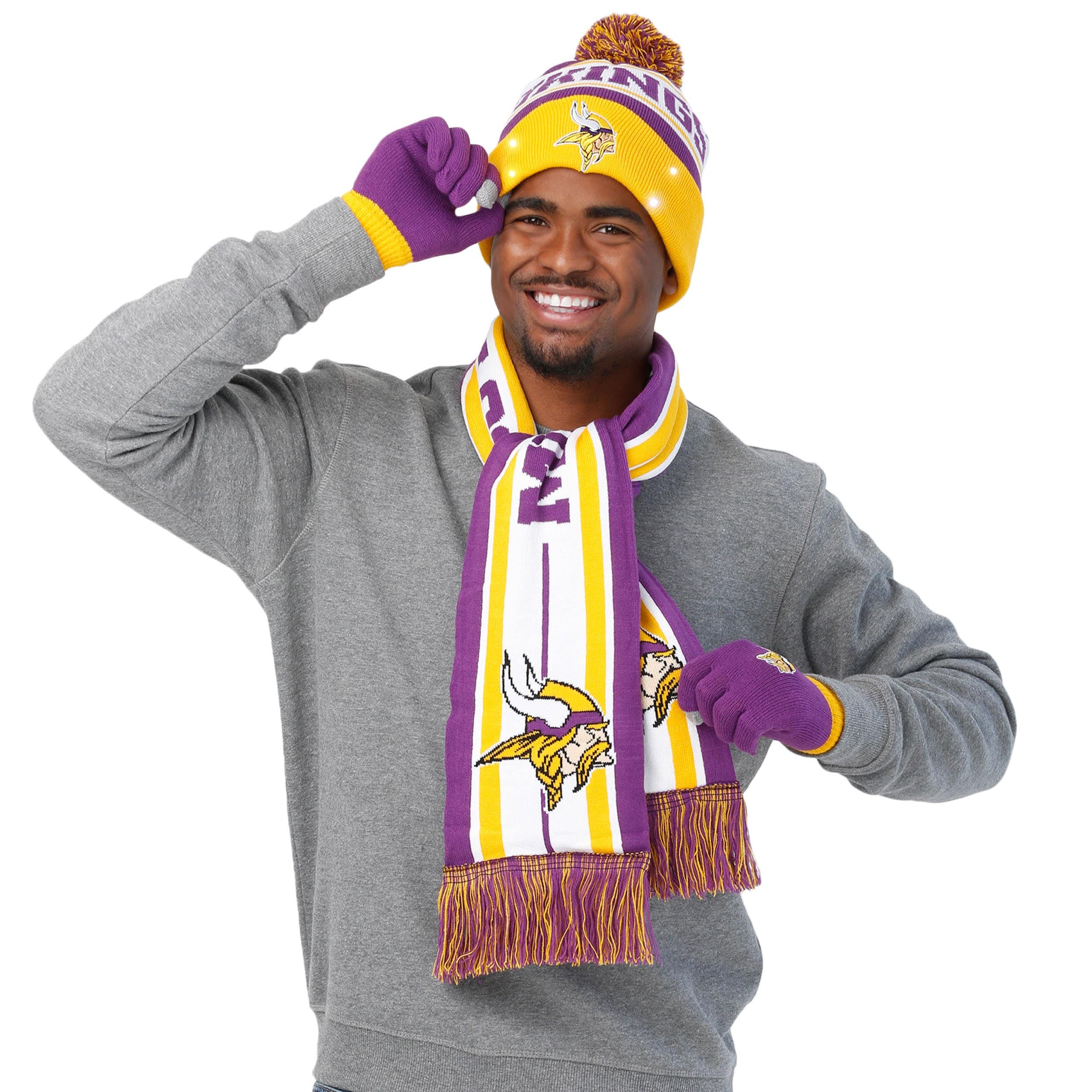 Minnesota Vikings NFL Snow Stealer Cold Weather Set - Image 4