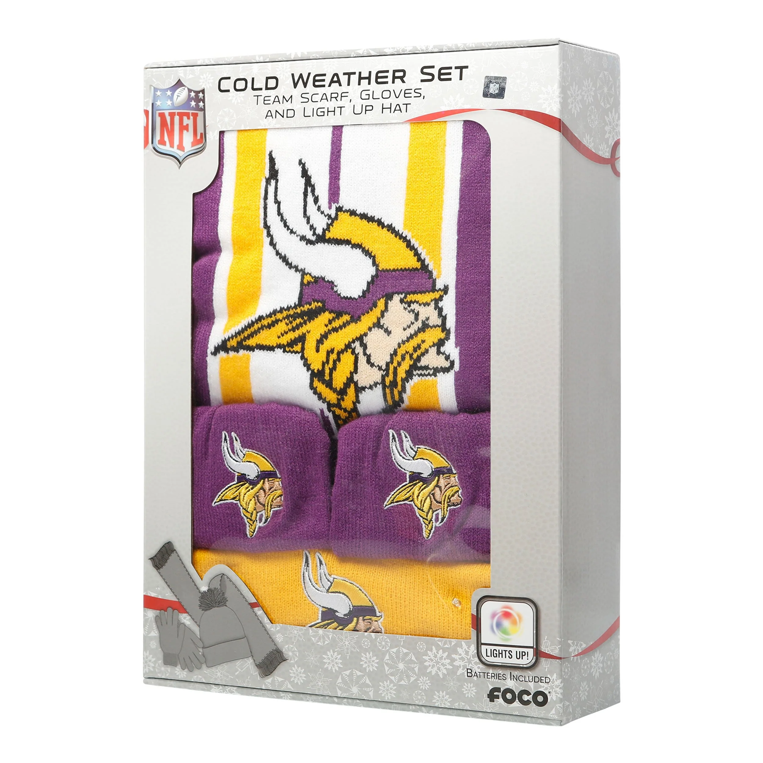 Minnesota Vikings NFL Snow Stealer Cold Weather Set - Image 5
