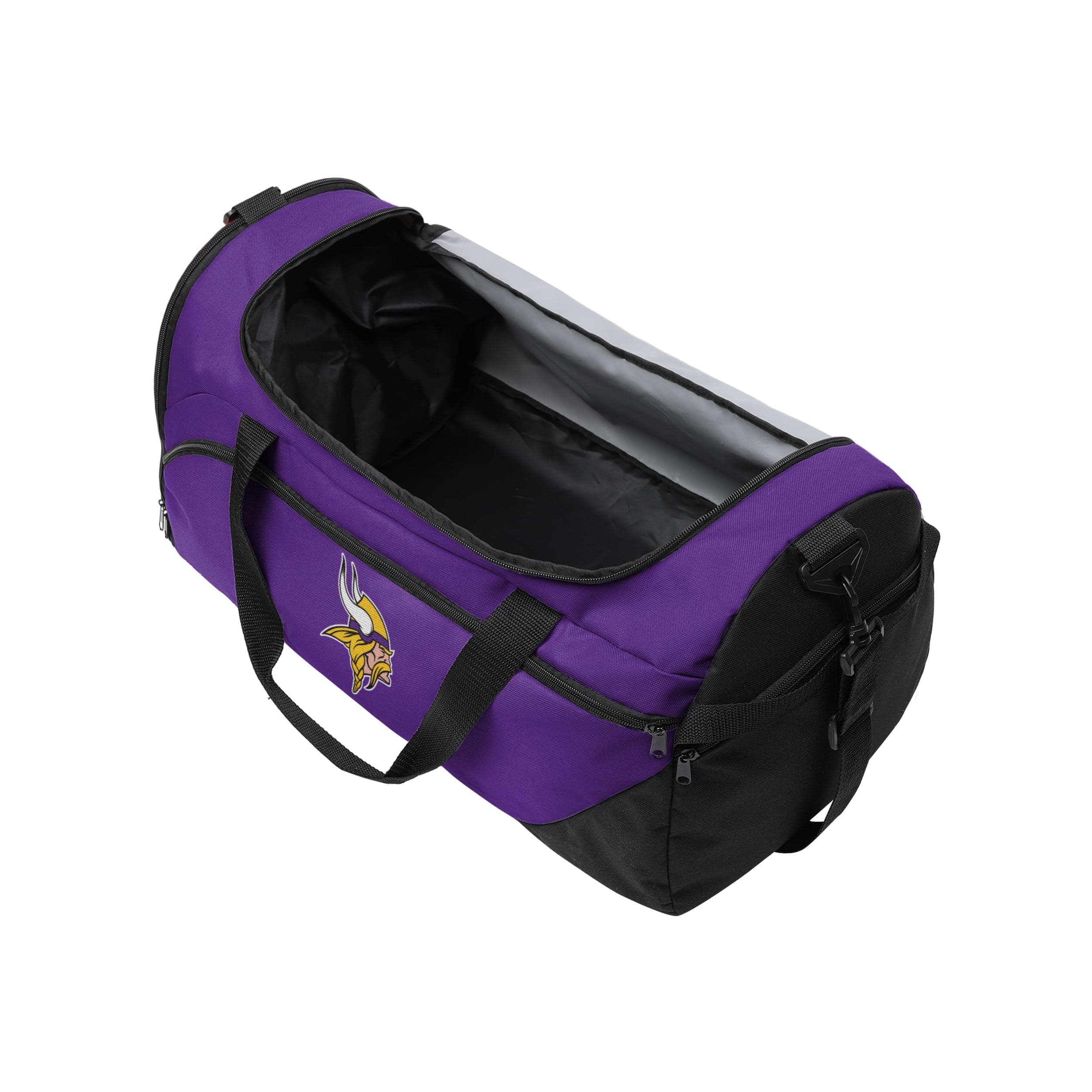 Minnesota Vikings NFL Solid Big Logo Duffle Bag - Image 3